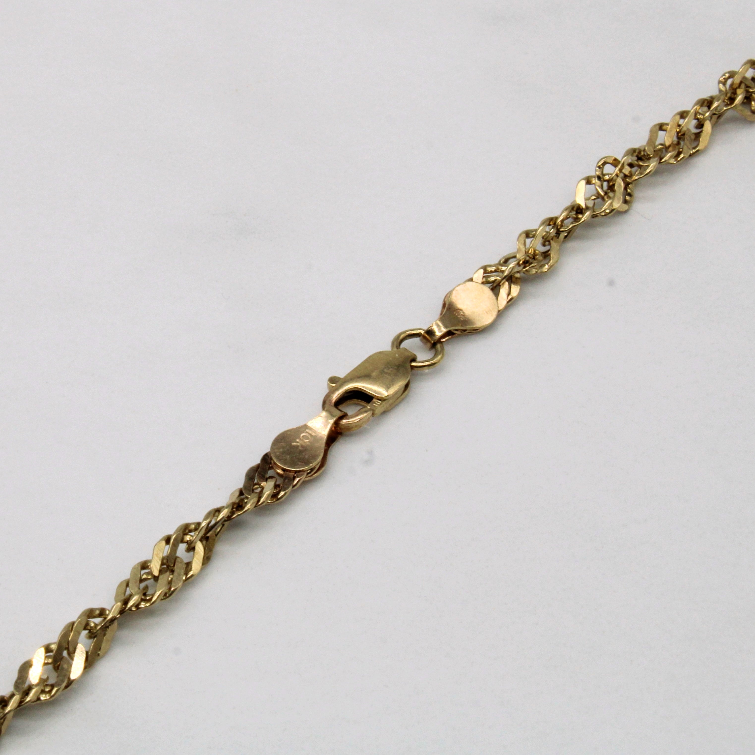 10k Yellow Gold Singapore Chain | 24" |