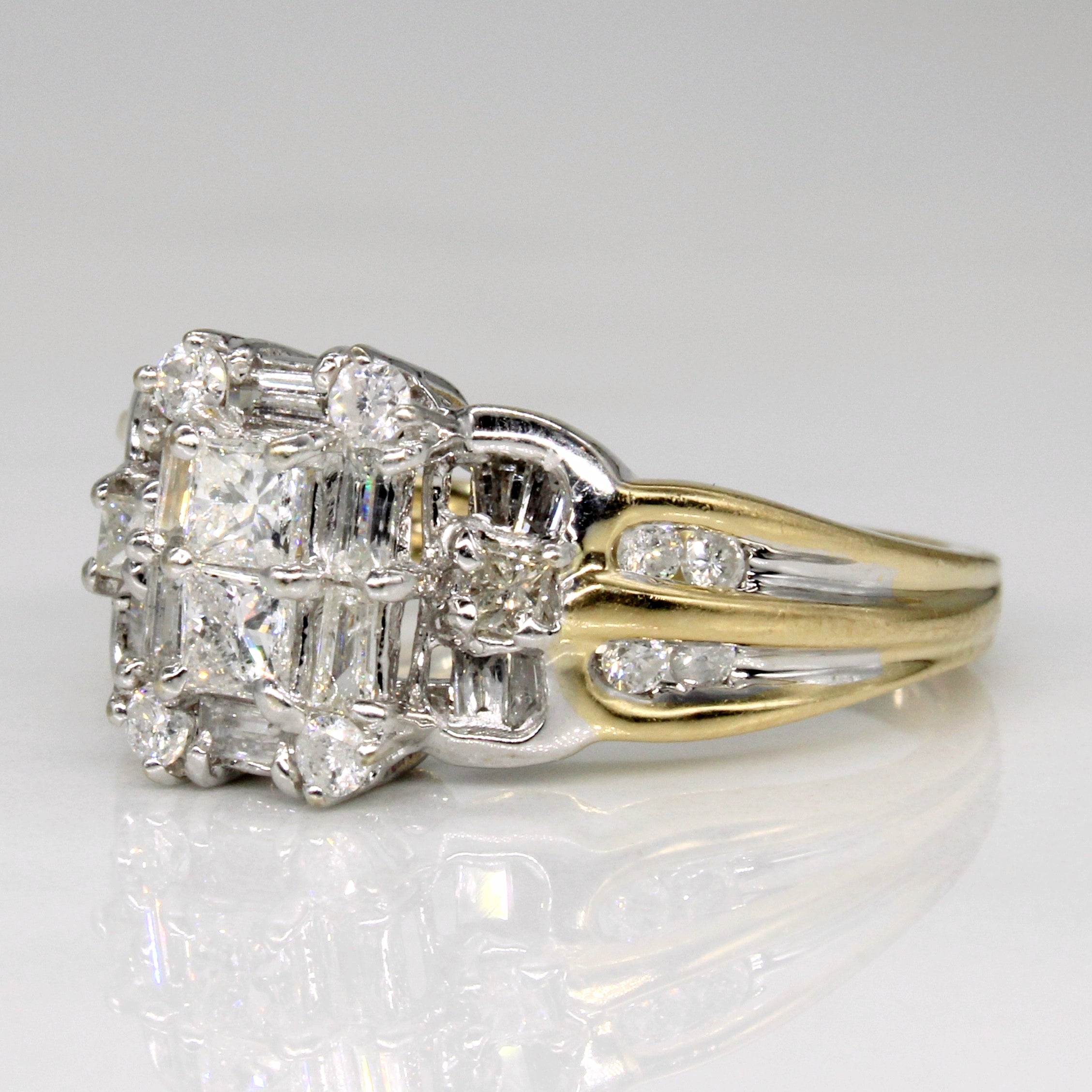 Bague cocktail en diamants | 0,82 ct | Taille 6,75 |