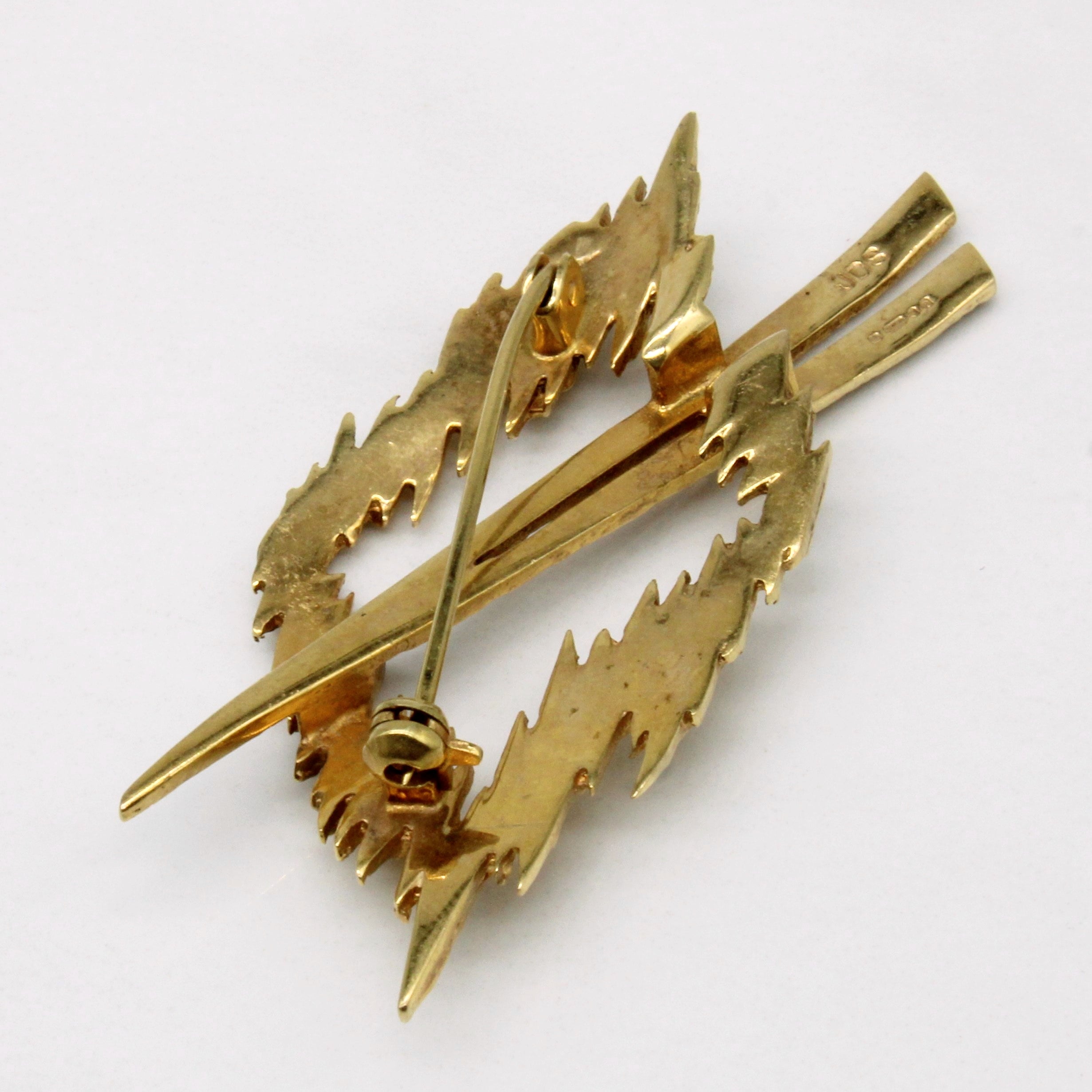 9k Yellow Gold Brooch