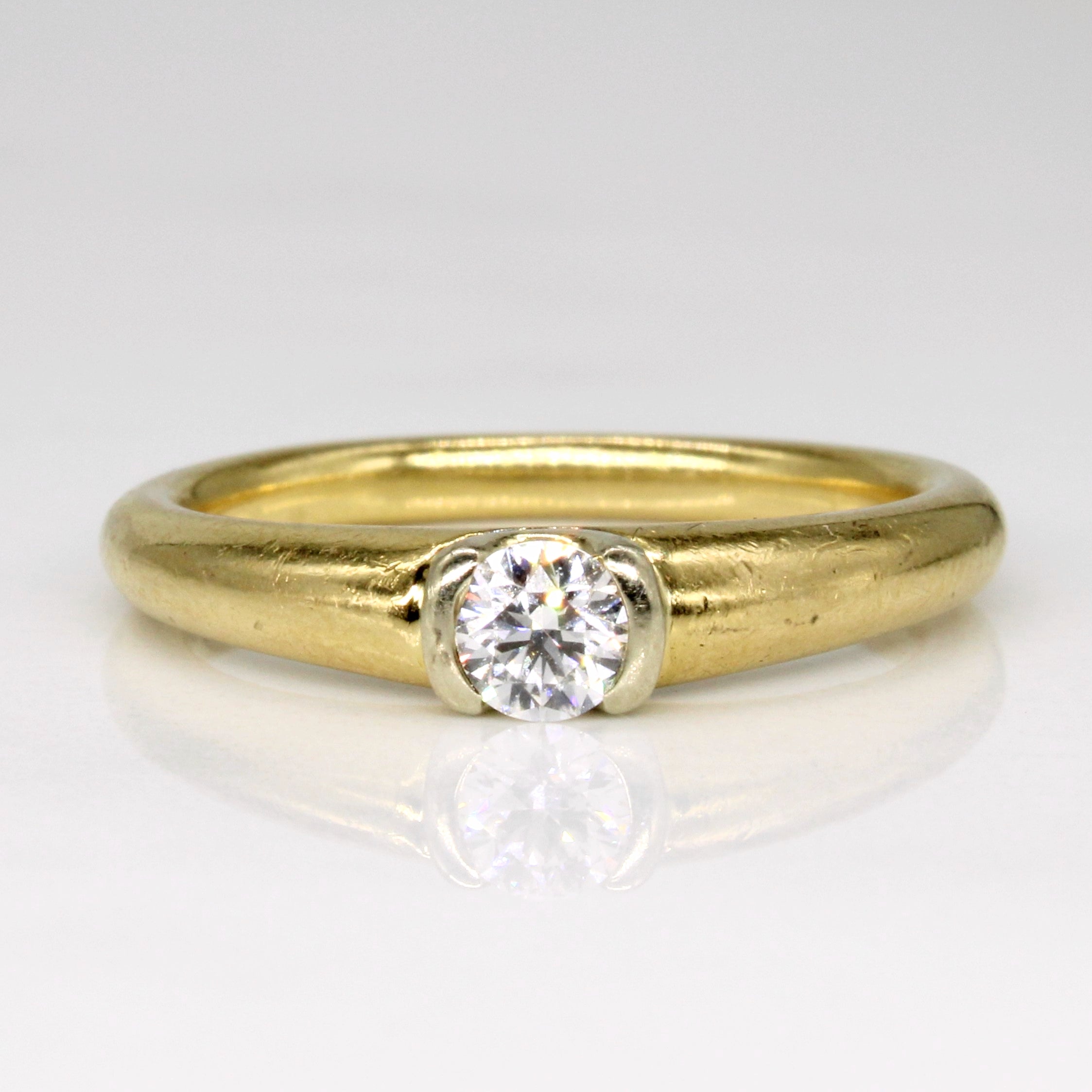 'Birks' Diamond & Hidden Synthetic Sapphire Ring | 0.27ct, 0.01ct | SZ 7.75 |