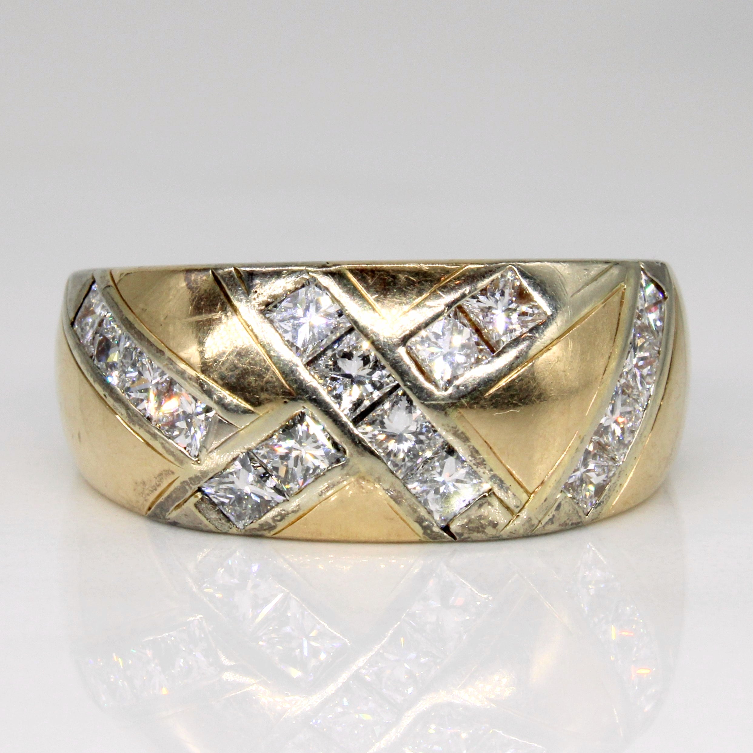 Princess Cut Diamond Ring | 1.20ctw | SZ 11 |
