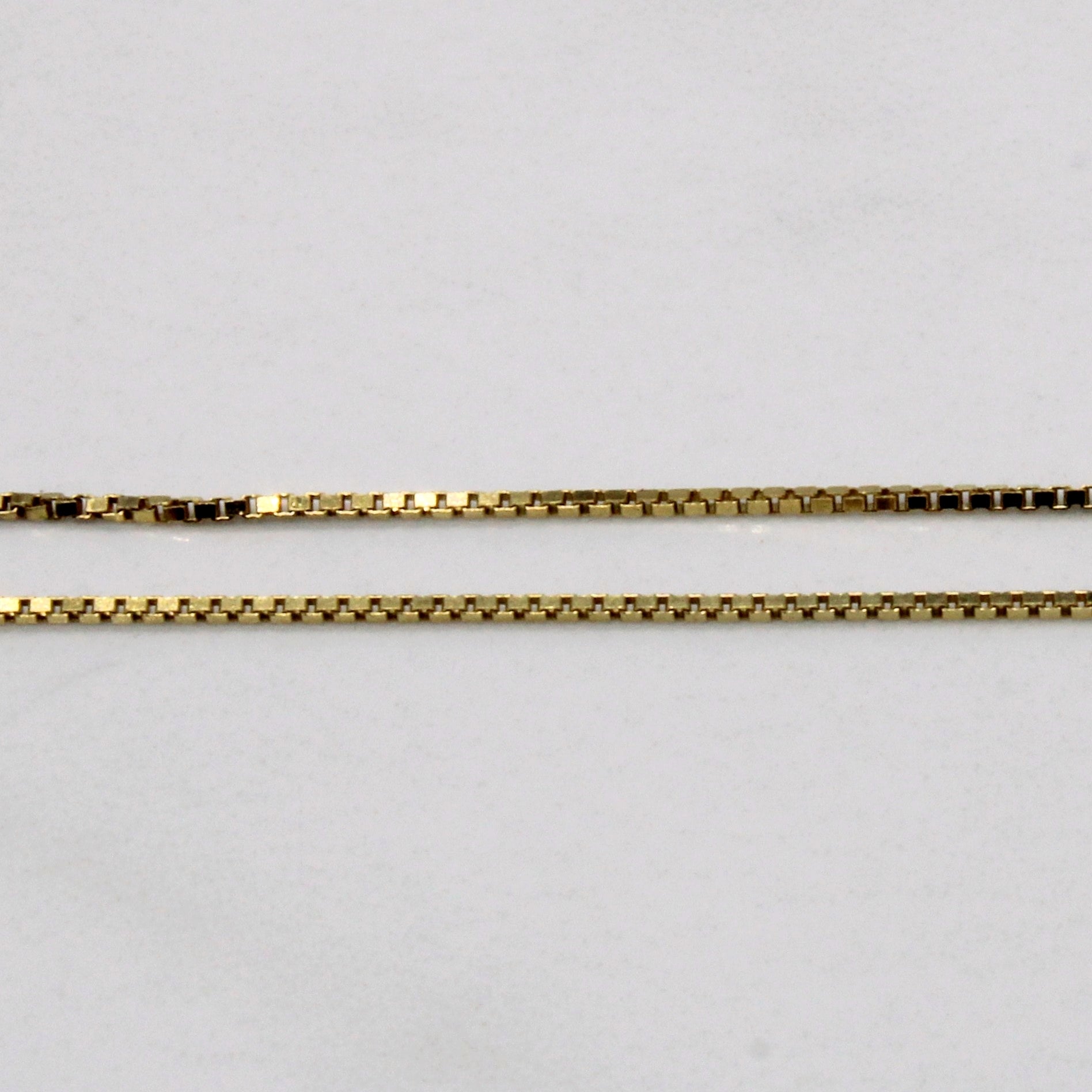 14k Yellow Gold Box Link Chain | 17" |