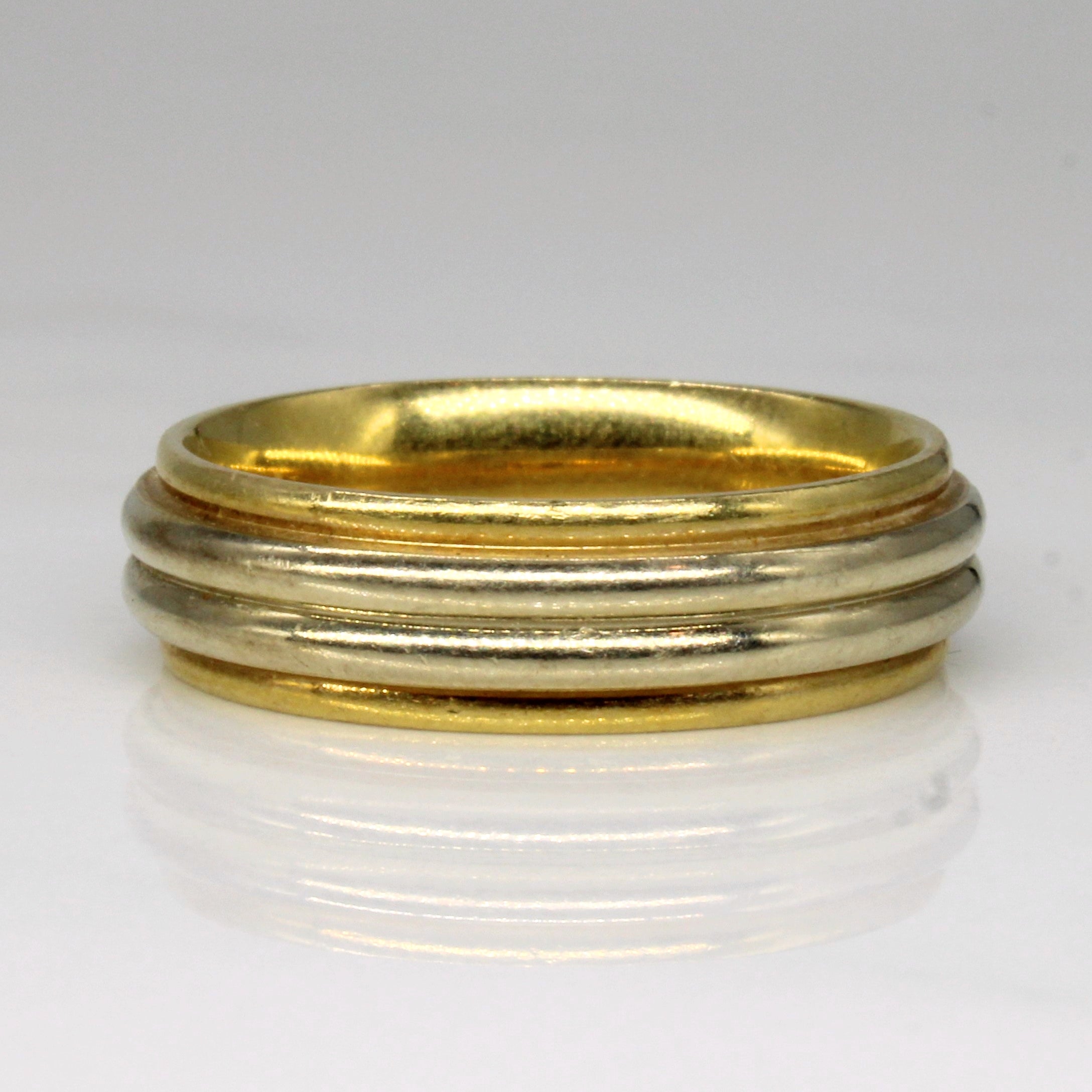 18k Two Tone Gold Ring | SZ 9 |