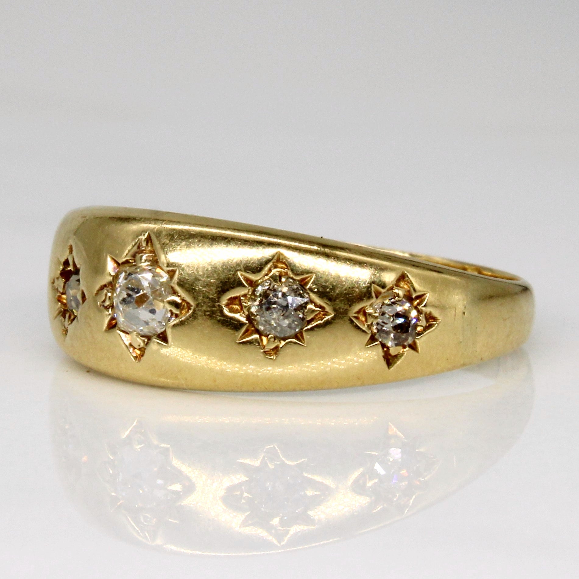1903 Chester Old Mine Cut Diamond Ring | 0.23ctw | SZ 6.75 |