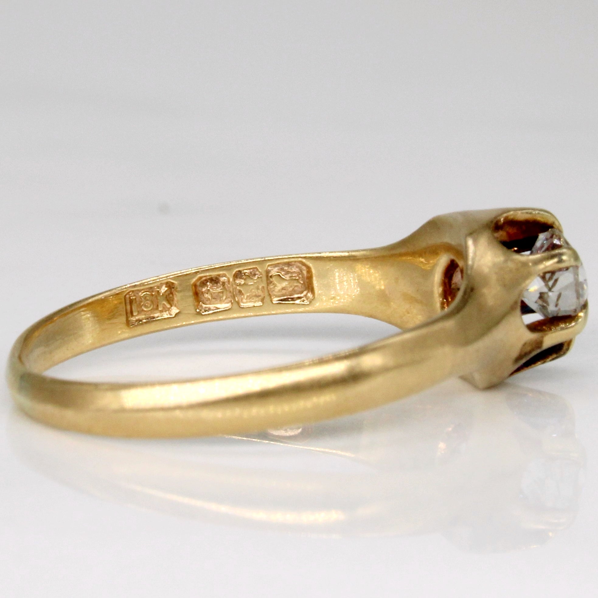 Vintage Canadian European Cut Diamond Ring | 0.30ct | SZ 6 |