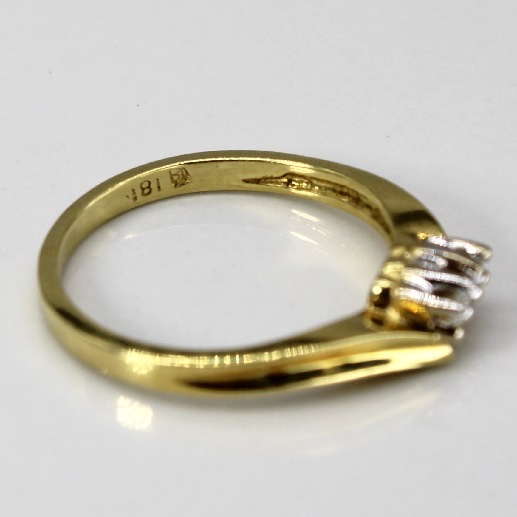 Diamond Three-Stone 18k Ring | 0.05ct | SZ 4.75 |