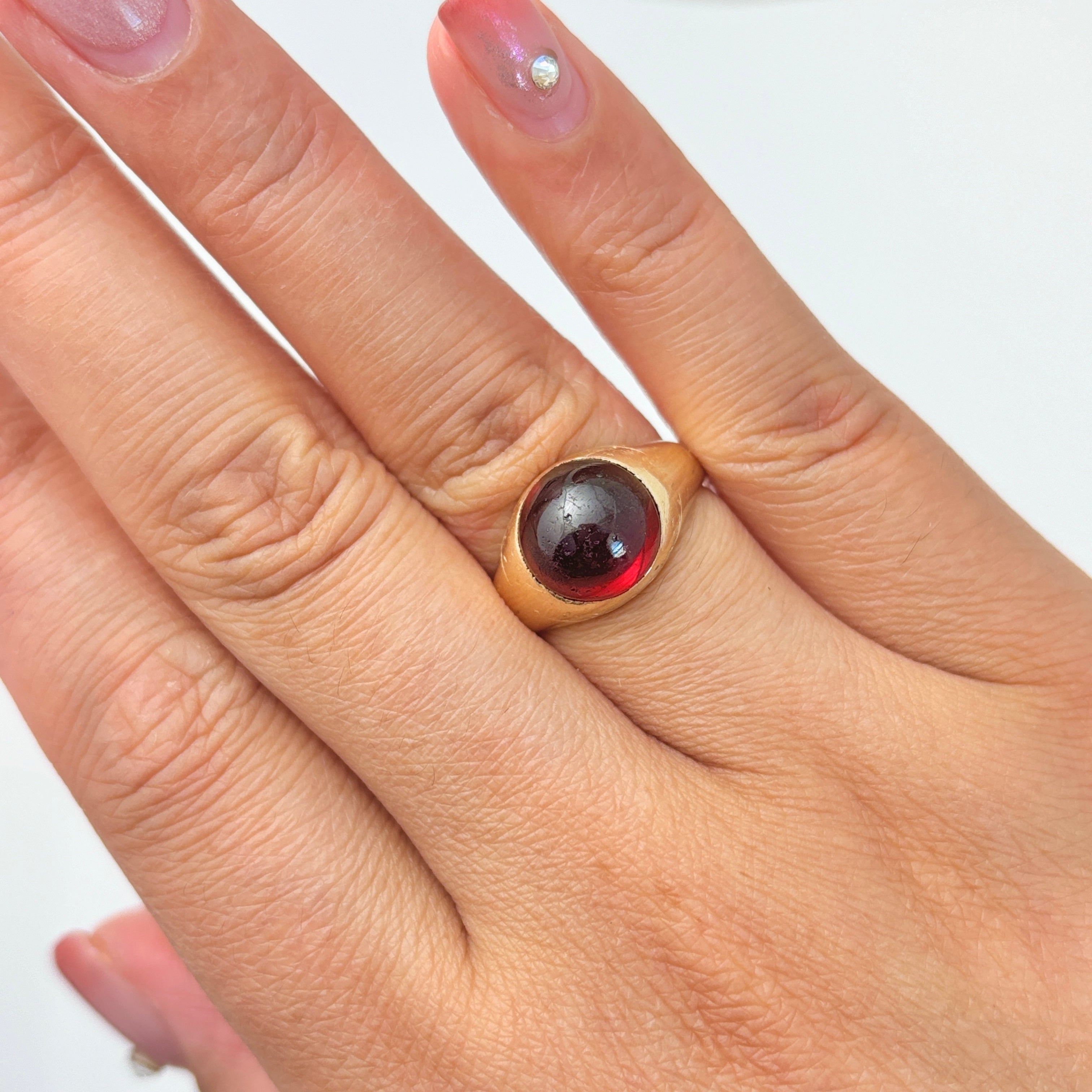 Birks' 14k Yellow Gold Garnet Ring | 6.15ct | SZ 10