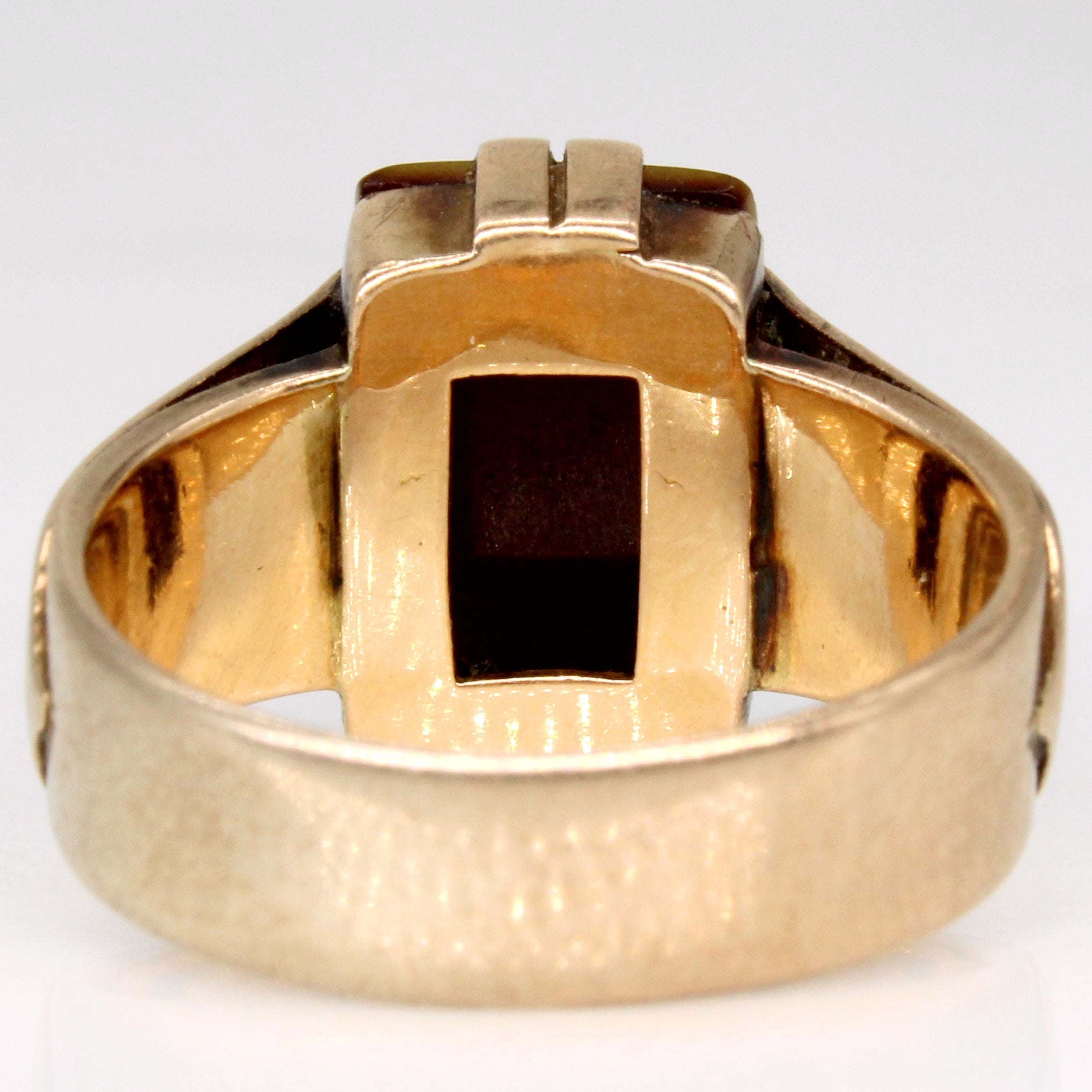 Bague en sardonyx taillée en dalle | 3,50 ct | Taille 7 |