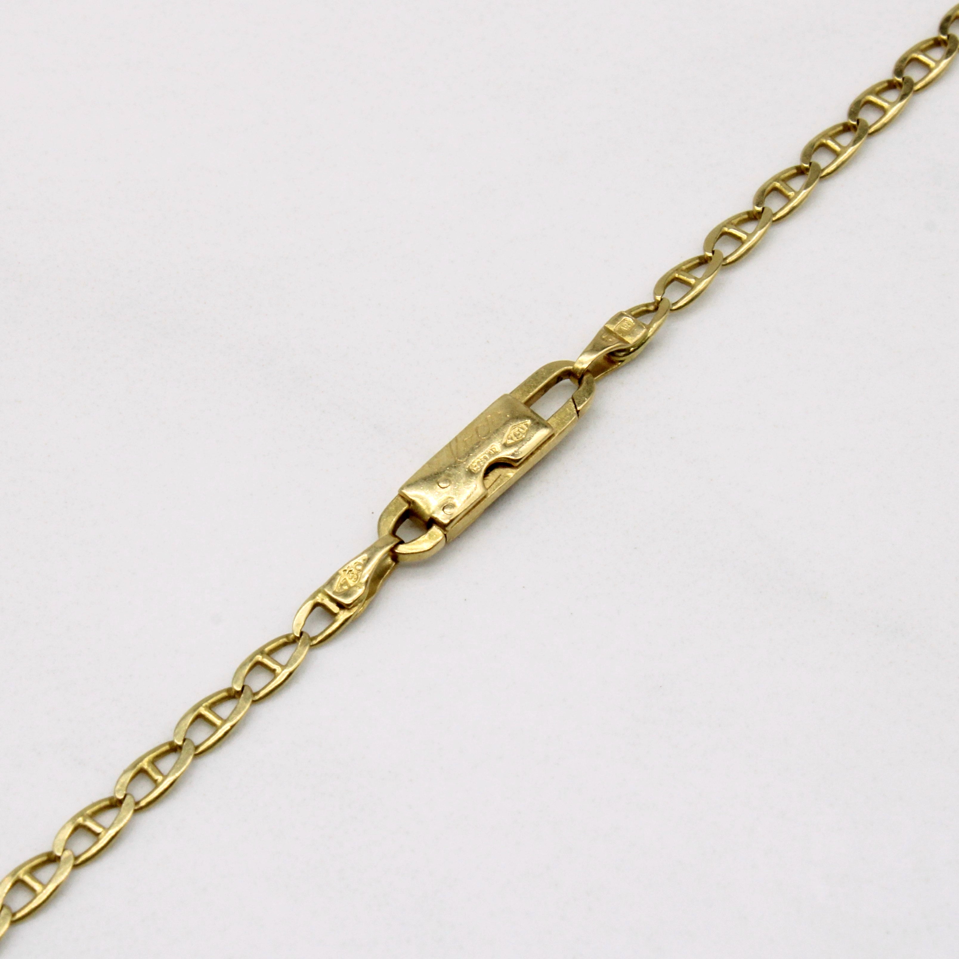 18k Yellow Gold Anchor Link Chain | 20" |