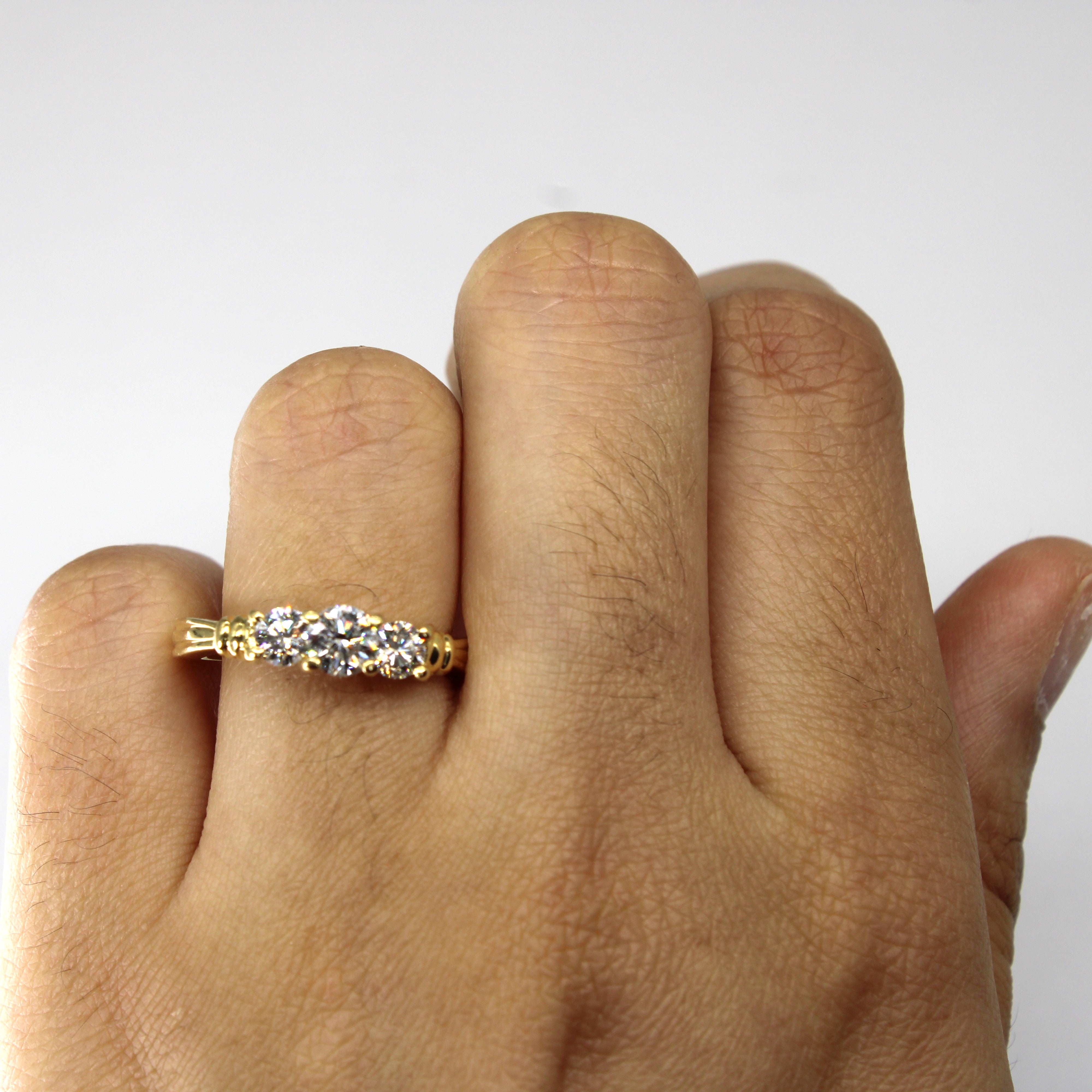 Three Stone Diamond Ring | 1.00ctw | SZ 7 |