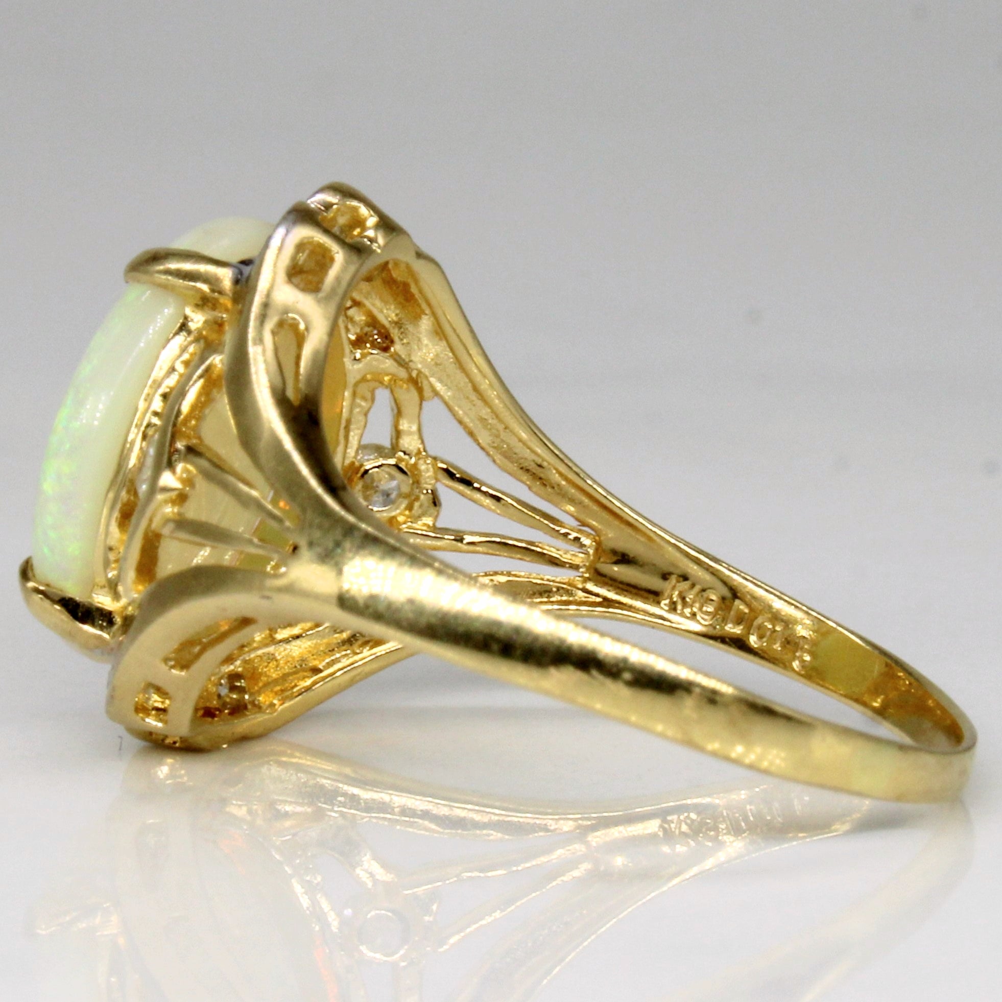Opal & Diamond Cocktail Ring | 2.35ct, 0.15ctw | SZ 7.25 |