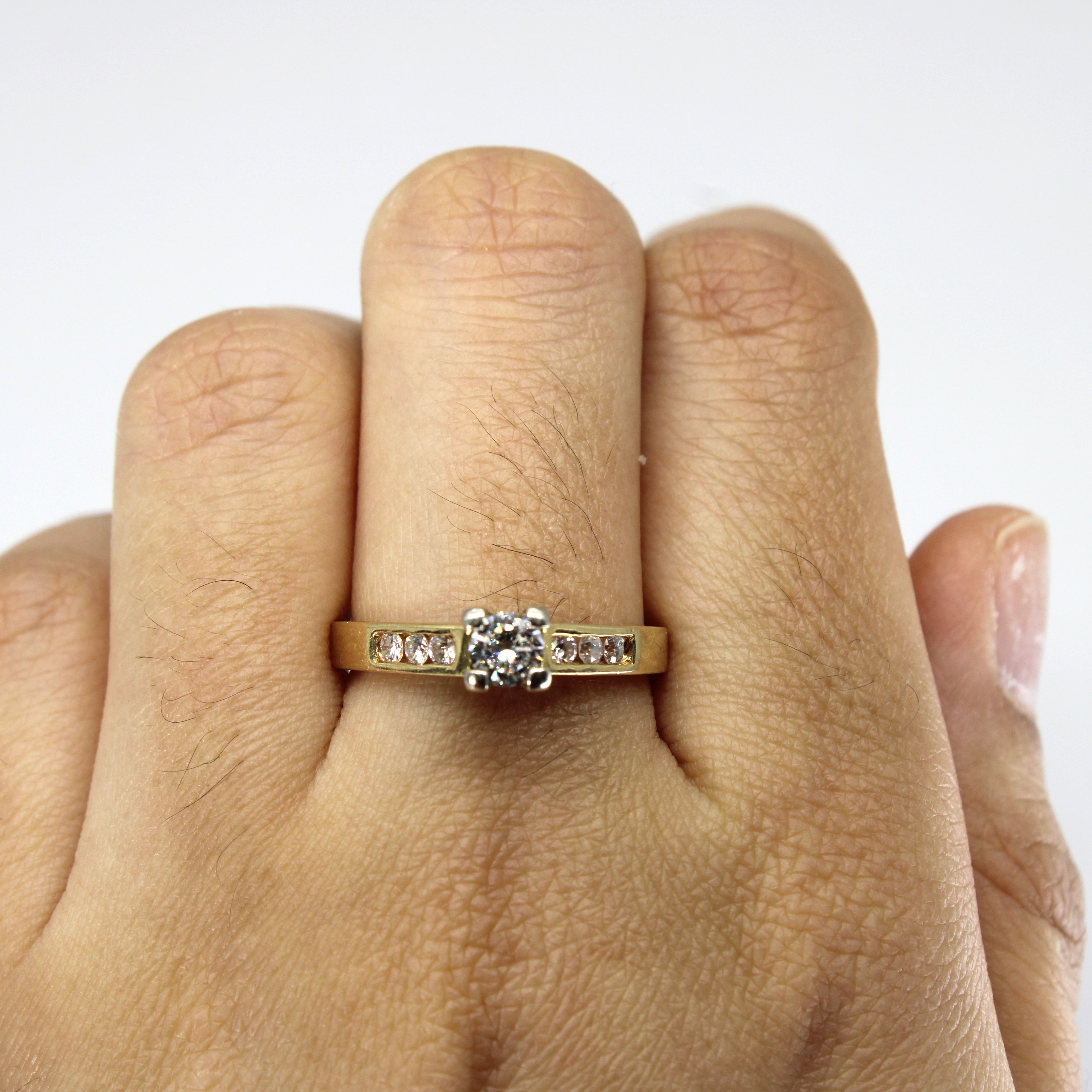 High Set Channel Diamond Ring | 0.51ctw | SZ 8.5 |