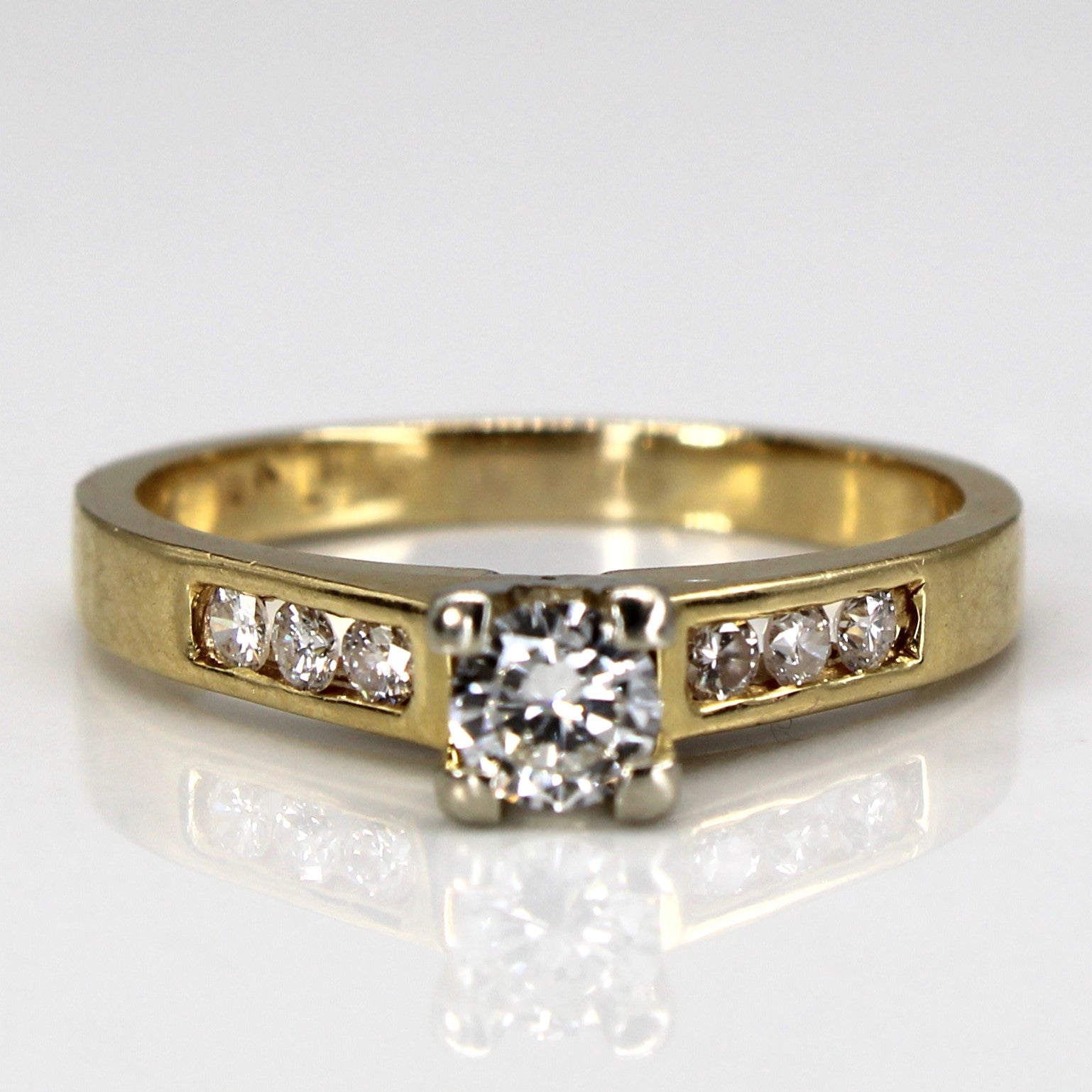 High Set Channel Diamond Ring | 0.51ctw | SZ 8.5 |