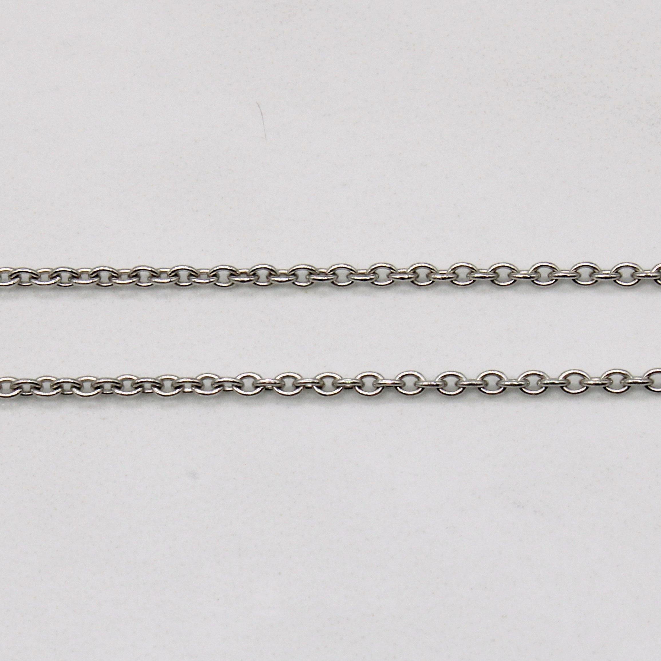 Diamond 'Love' Drop Pendant Necklace | 0.41ctw | 16" |