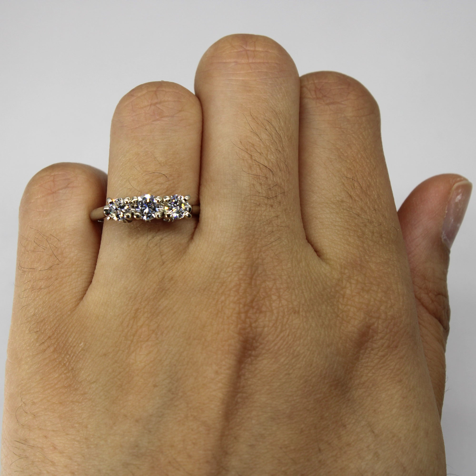 Three Stone Diamond Ring | 0.75ctw | SZ 7.5 |