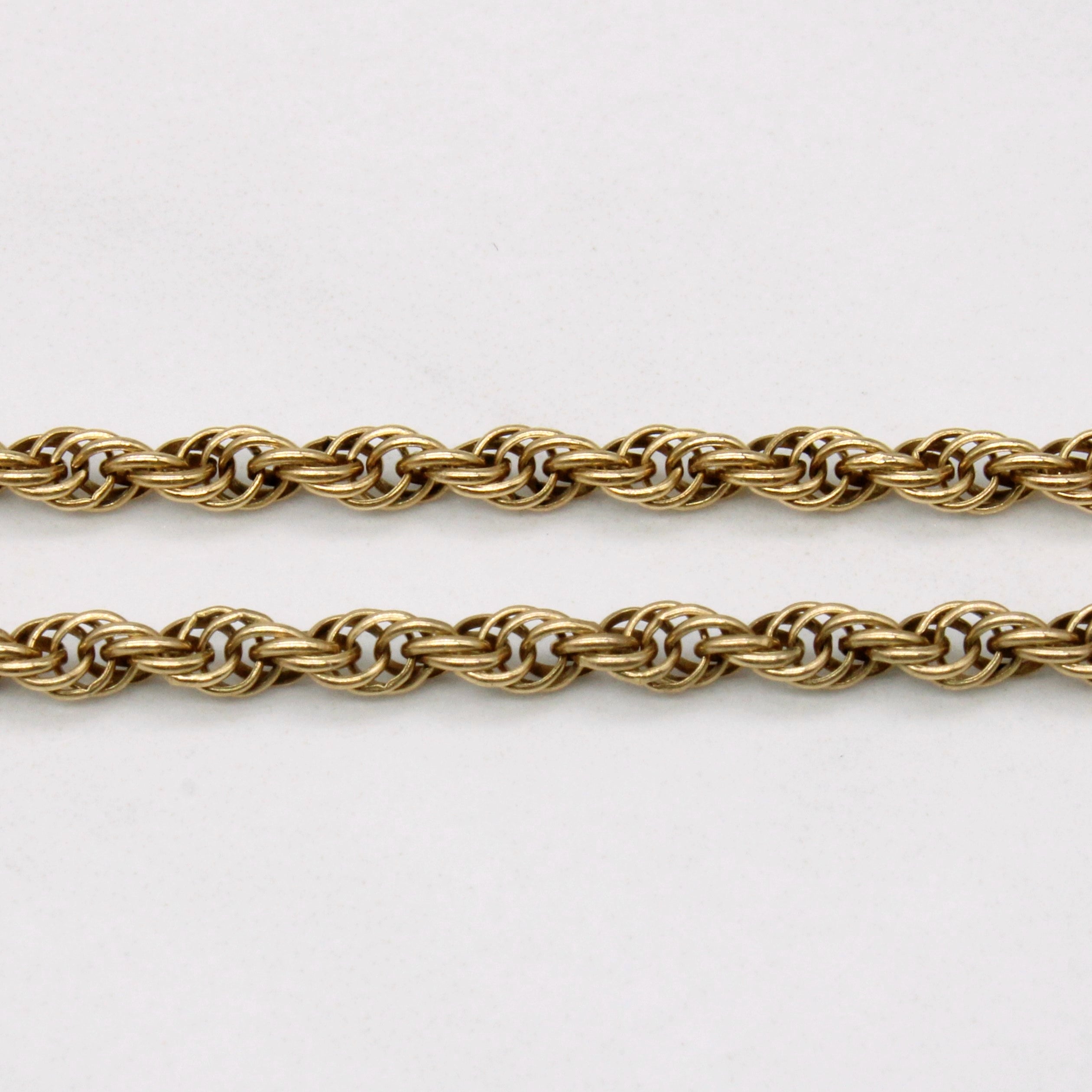 10k Yellow Gold Rope Chain | 22" |
