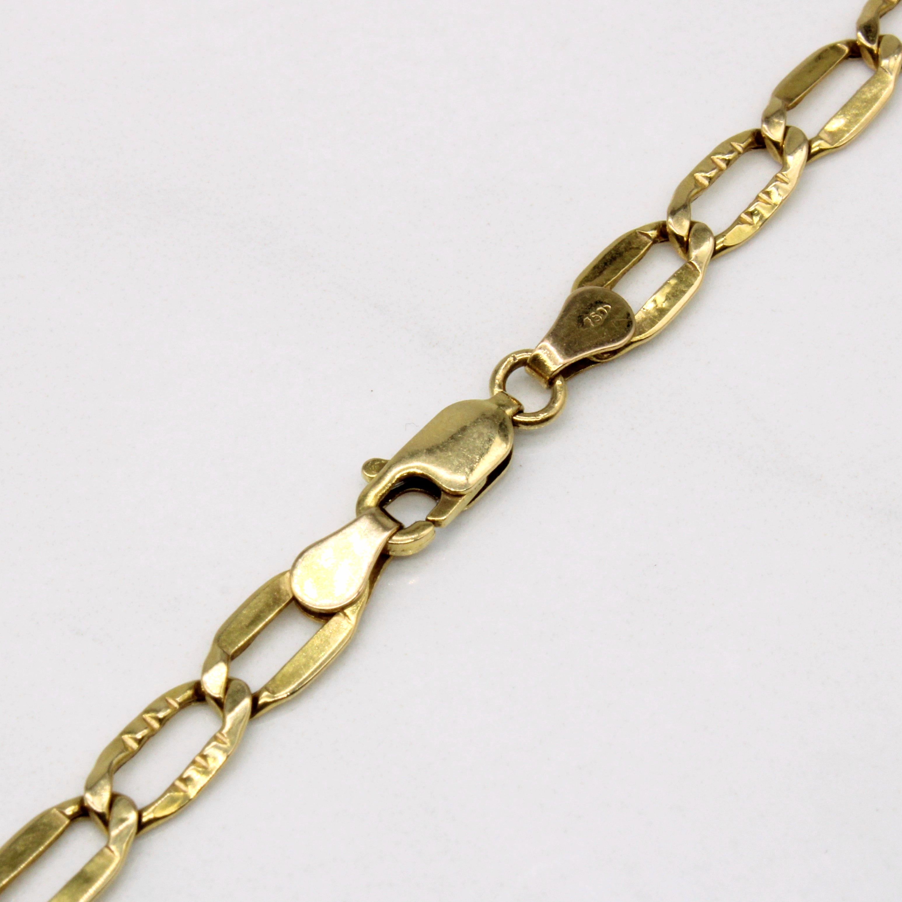 18k Yellow Gold Necklace | 20" |