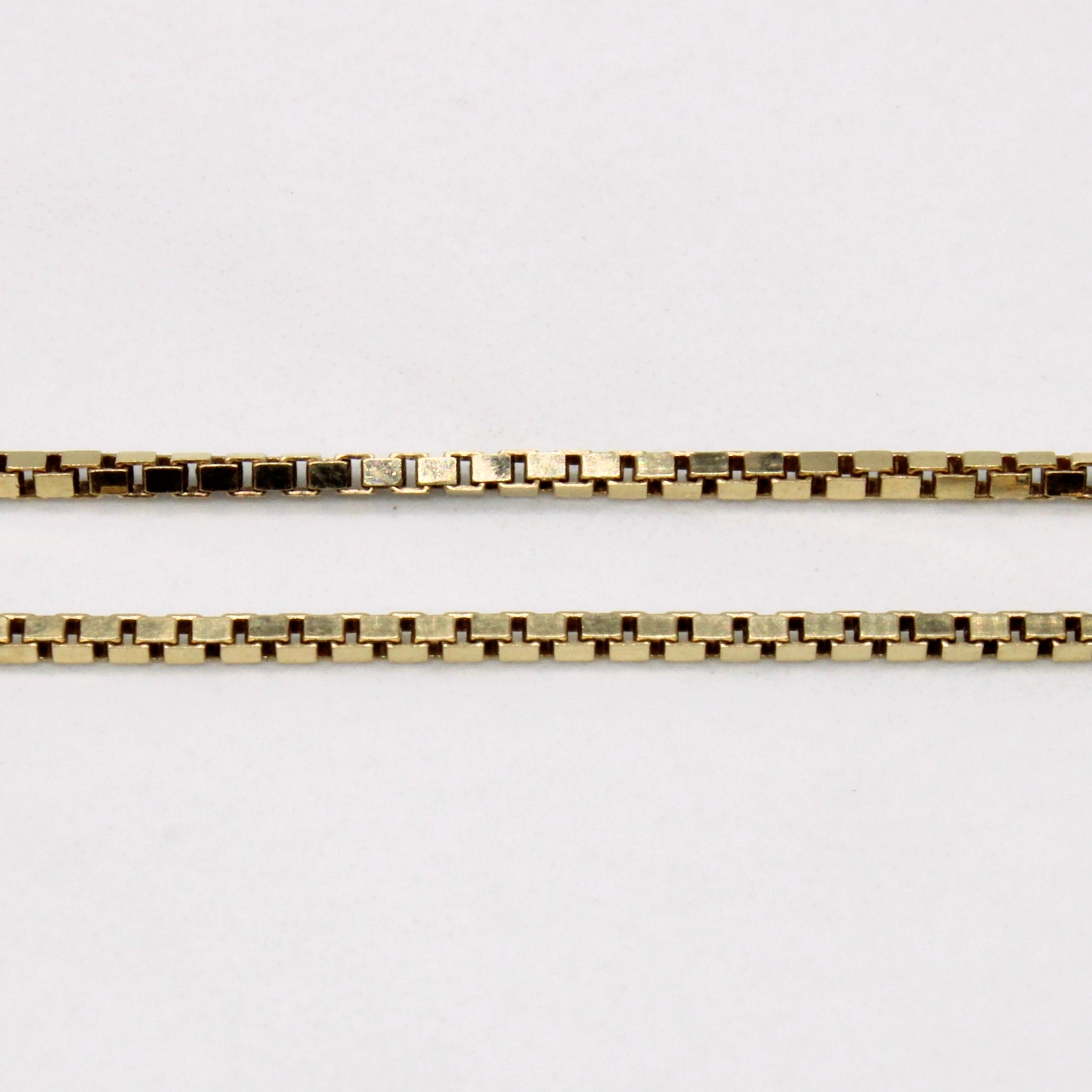 14k Yellow Gold Box Link Chain | 22" |