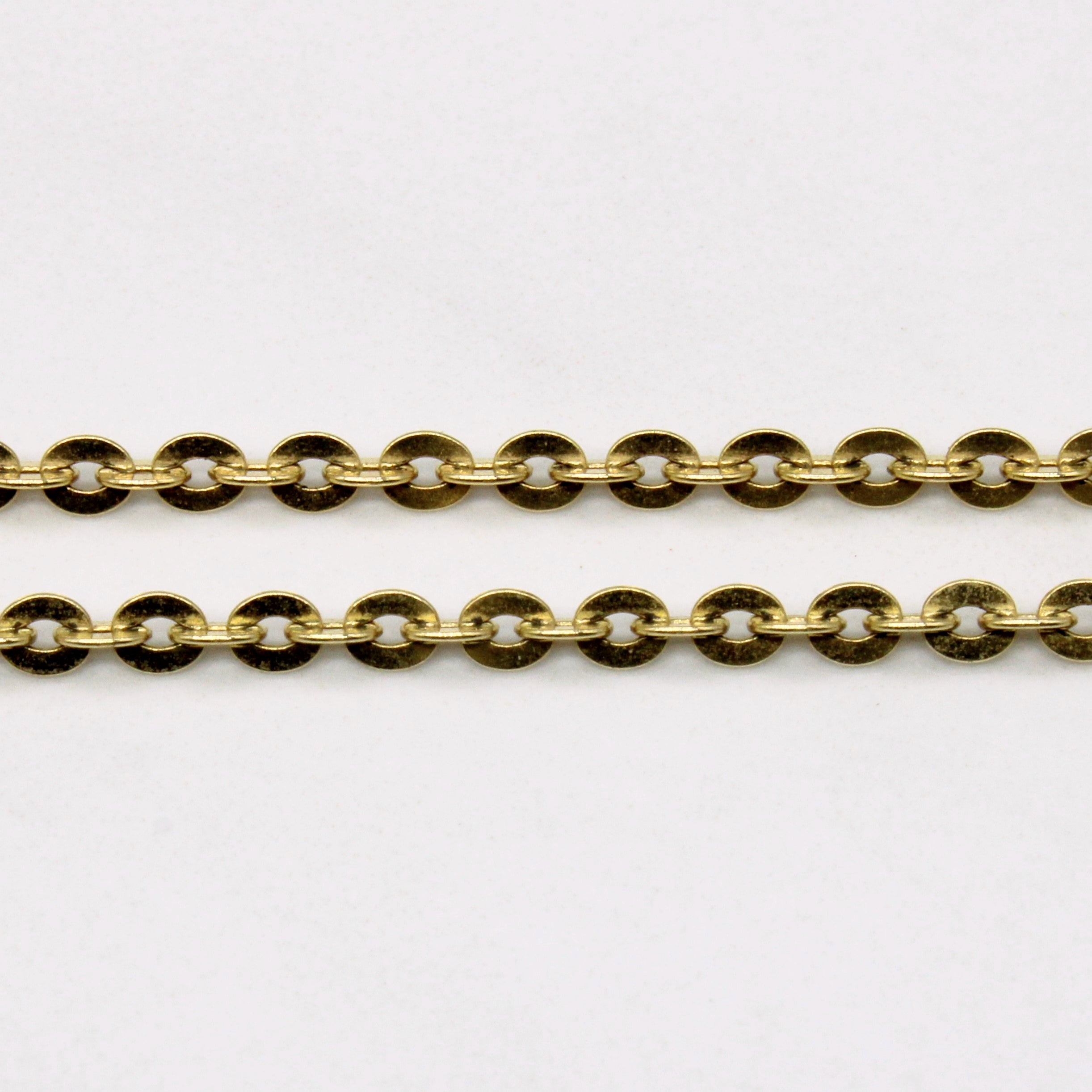 10k Yellow Gold Oval Link Chain | 24" |