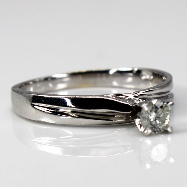 High Prong Set Diamond Ring | 0.19ct | SZ 6.5 |