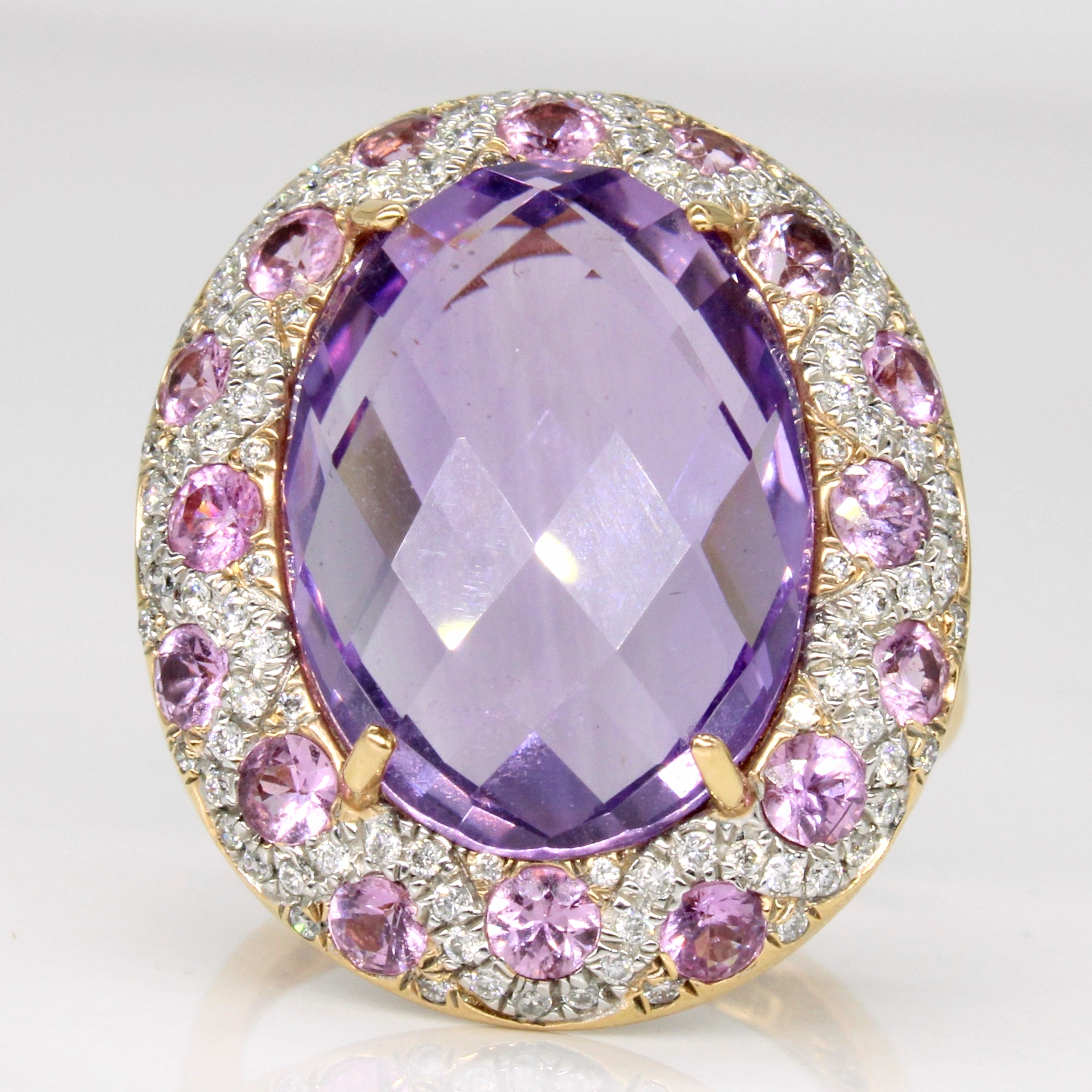 Multi Gem Cocktail Ring | 11.82ctw | SZ 7 |