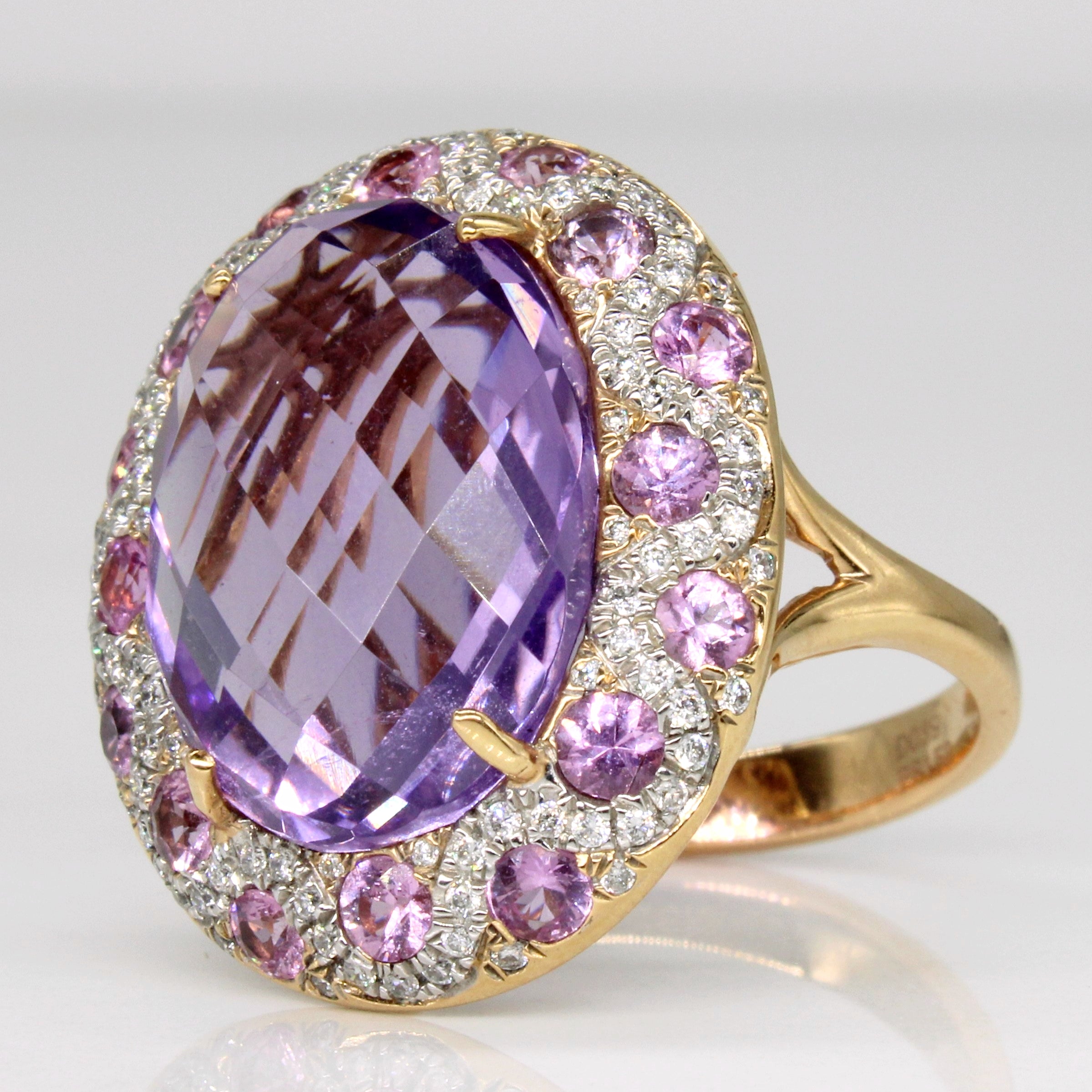 Multi Gem Cocktail Ring | 11.82ctw | SZ 7 |