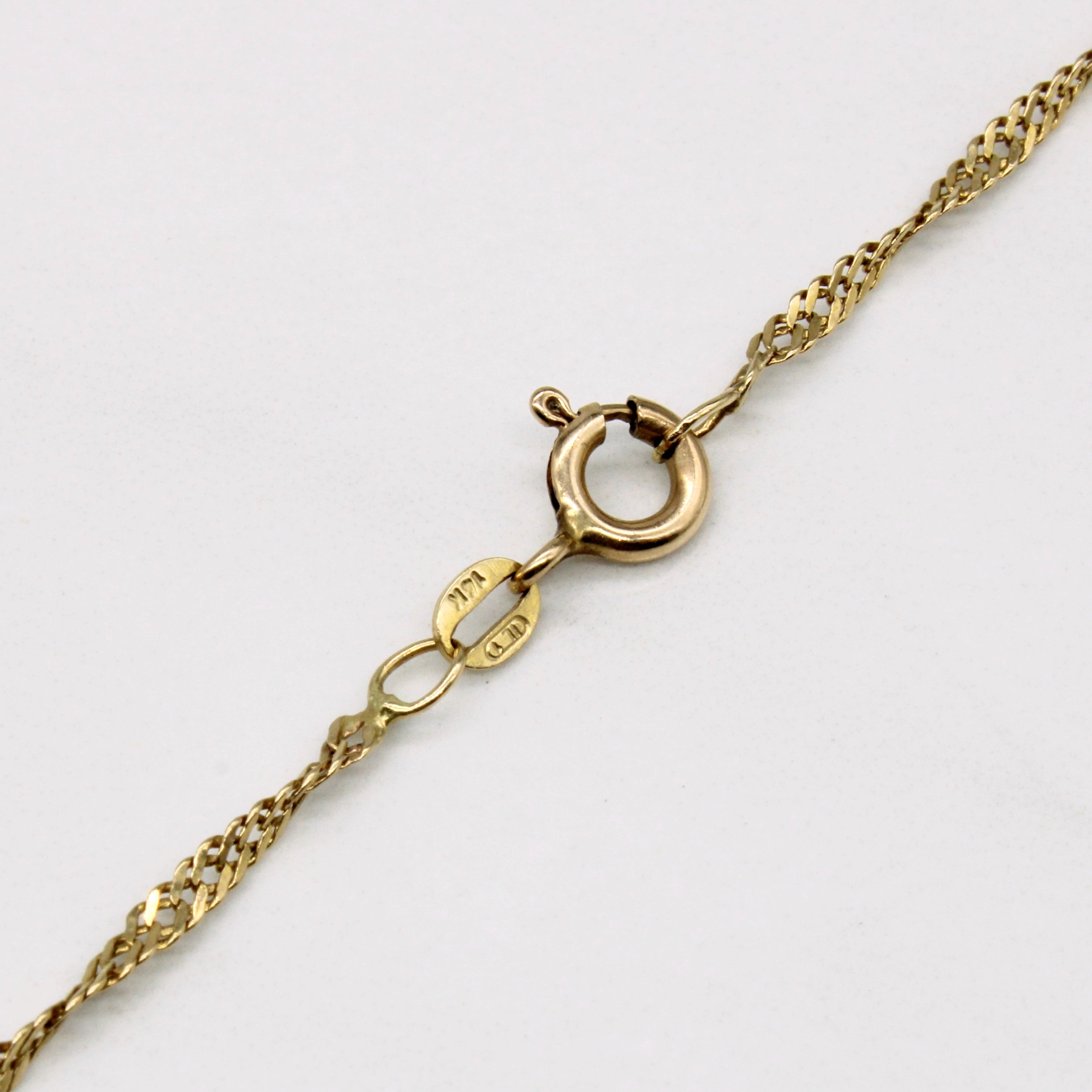14k Yellow Gold Rope Chain | 21" |