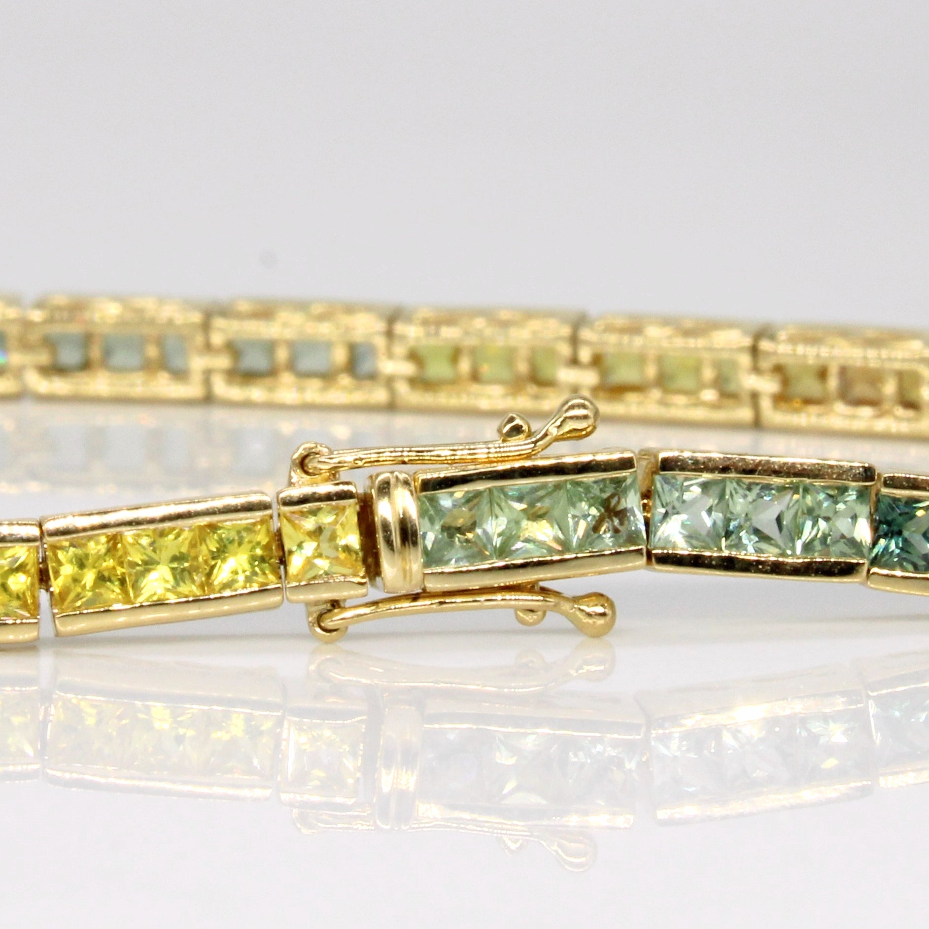 'Roho' Rainbow Sapphire Bracelet | 6.30ctw | 7" |