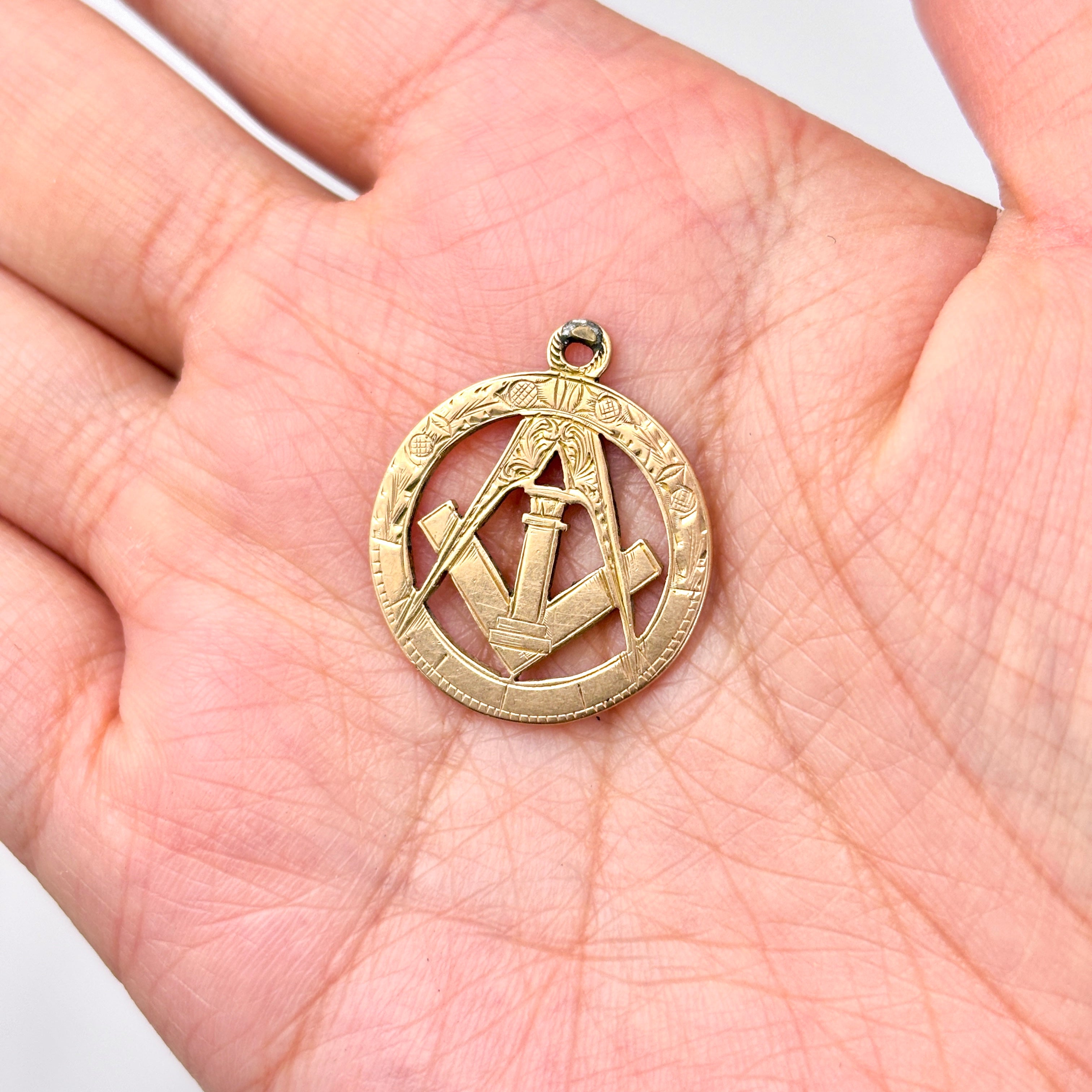 1907 Birmingham 9k Masonic Pendant