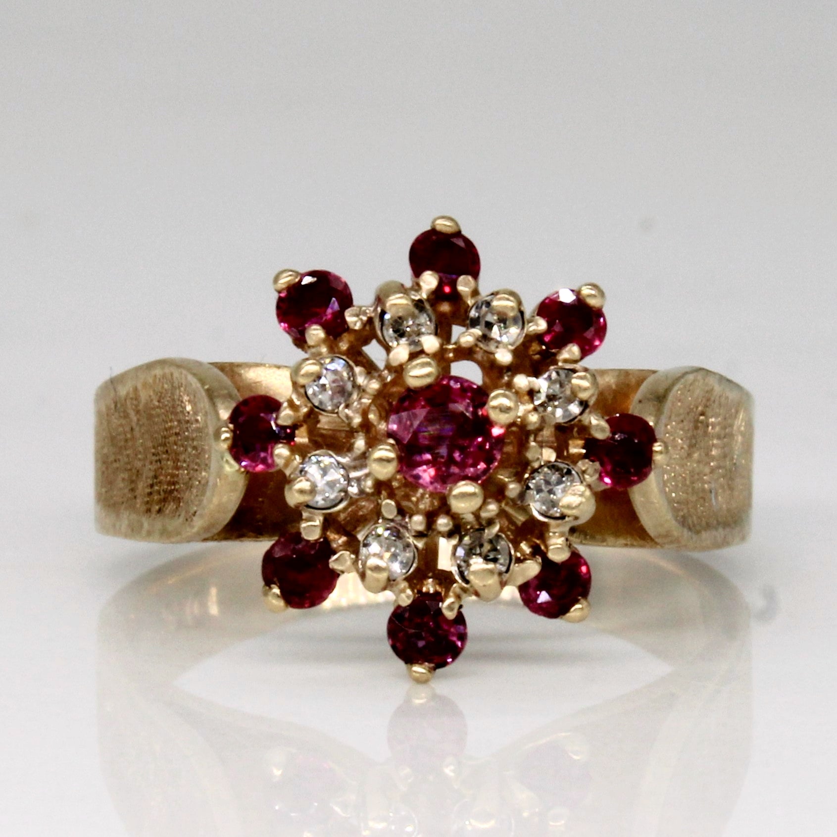 Ruby & Diamond Cocktail Ring | 0.38ctw, 0.07ctw | SZ 6.5 |