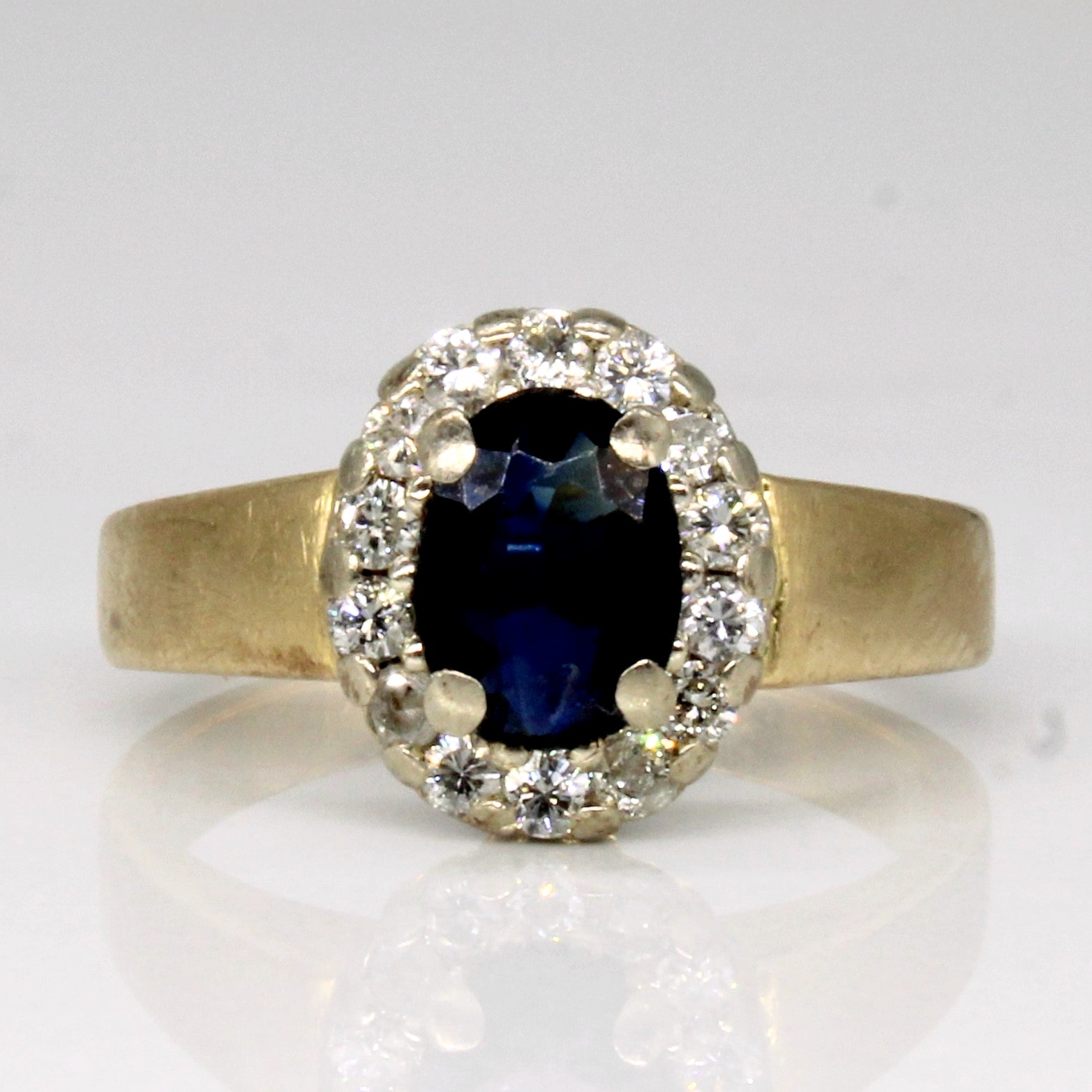 Sapphire & Diamond Ring | 0.60ct, 0.25ctw | SZ 5 |