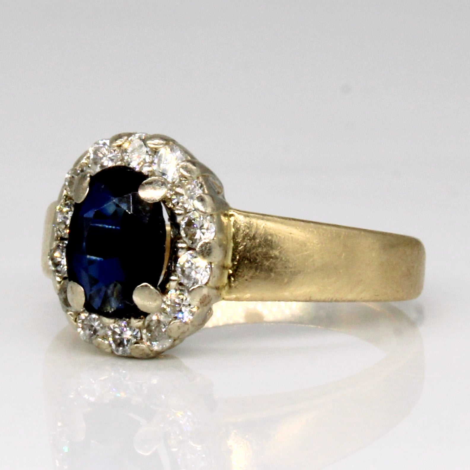 Sapphire & Diamond Ring | 0.60ct, 0.25ctw | SZ 5 |