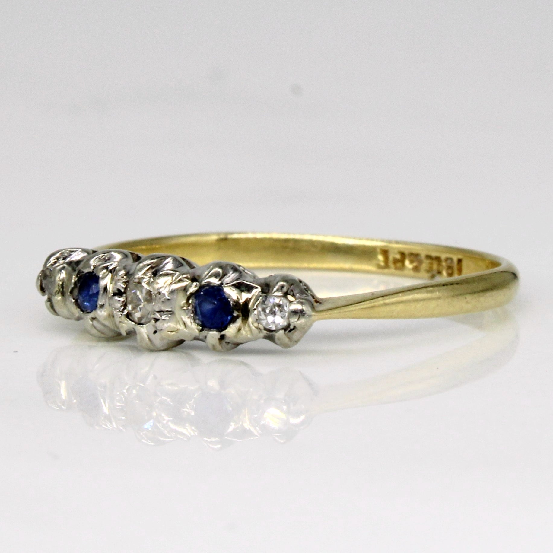 Sapphire & Diamond Ring | 0.07ctw, 0.05ctw | SZ 6.25 |