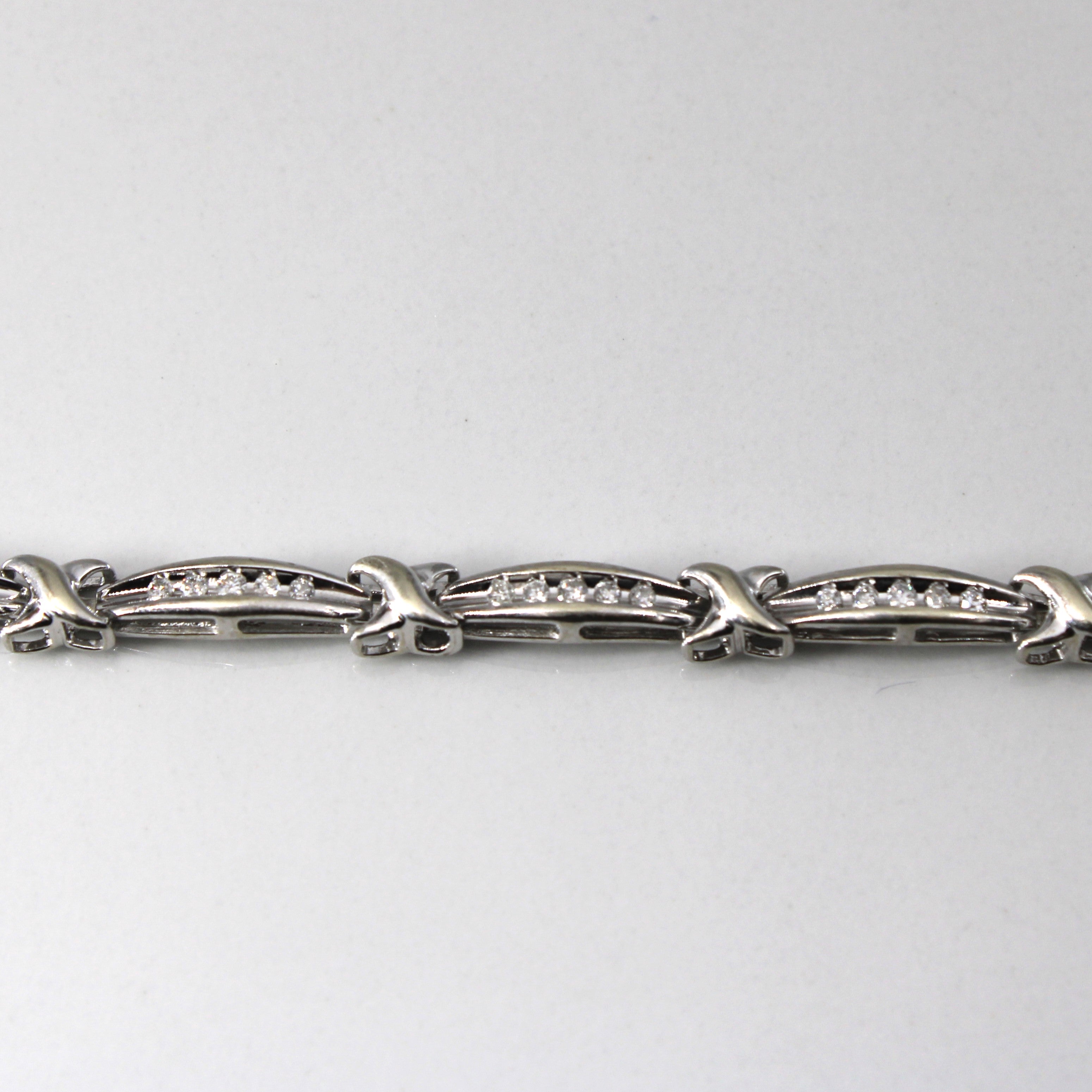Channel Set Diamond Tennis Bracelet | 0.63ctw | 7"|