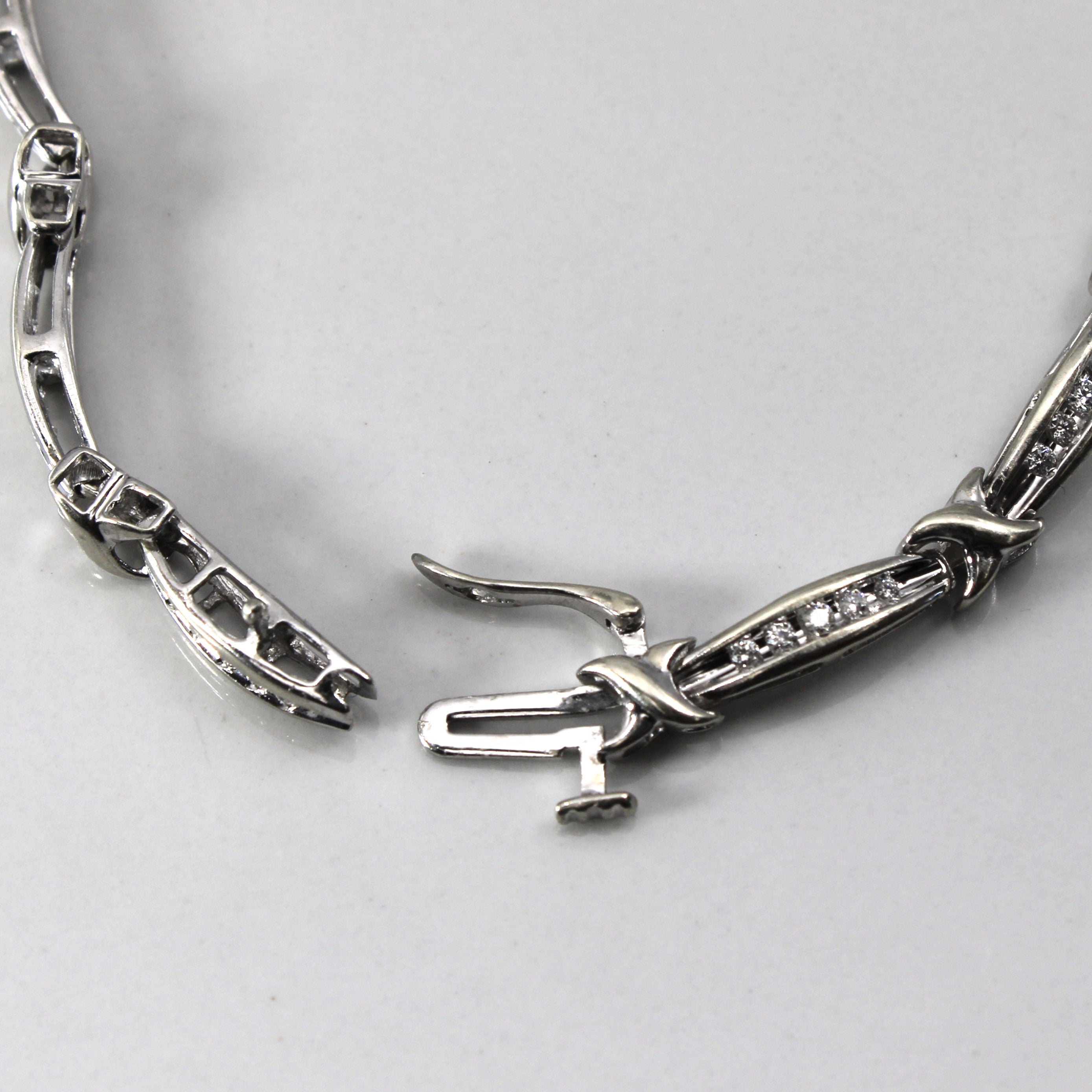 Channel Set Diamond Tennis Bracelet | 0.63ctw | 7"|