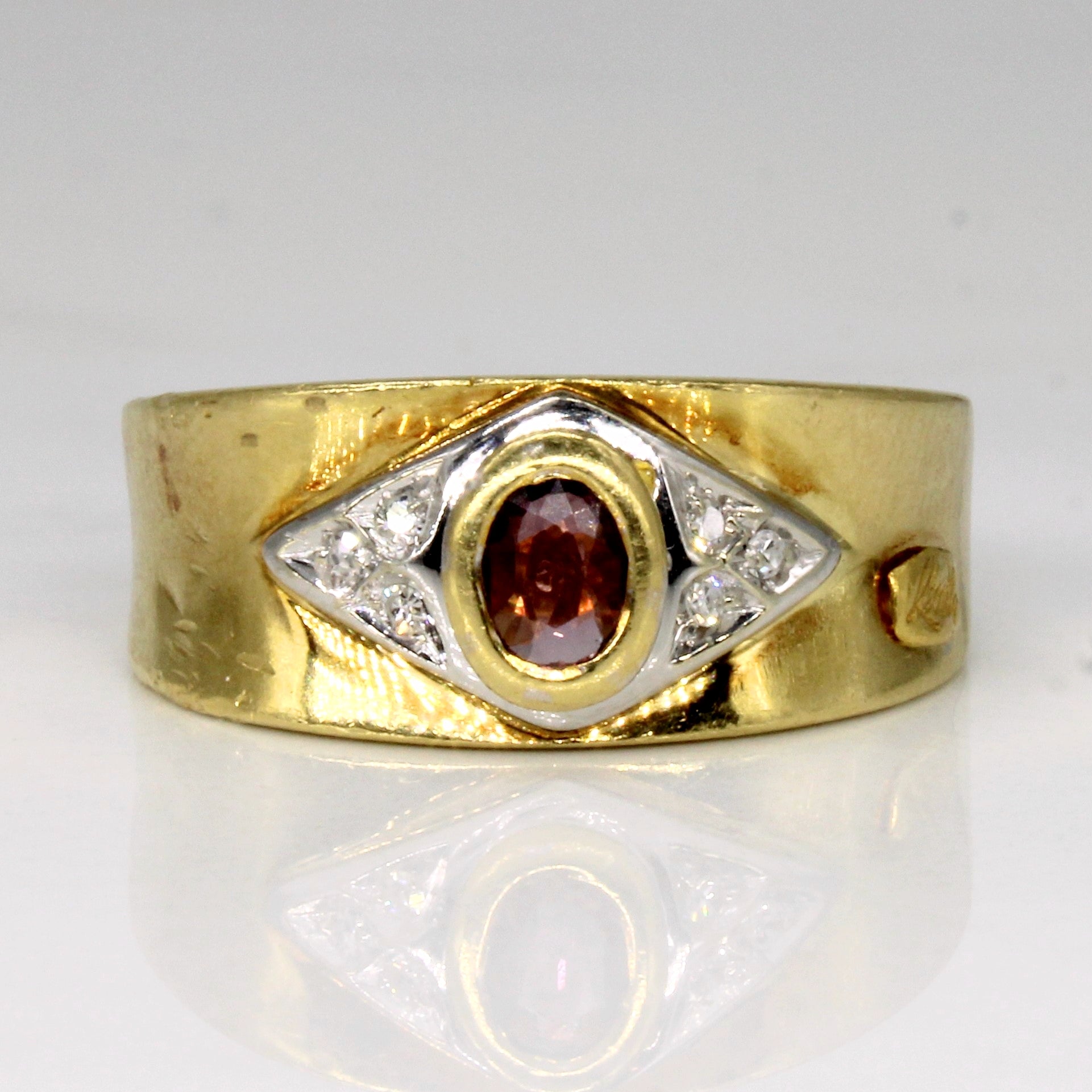 Pink Sapphire & Diamond Ring | 0.16ct, 0.03ctw | SZ 7 |