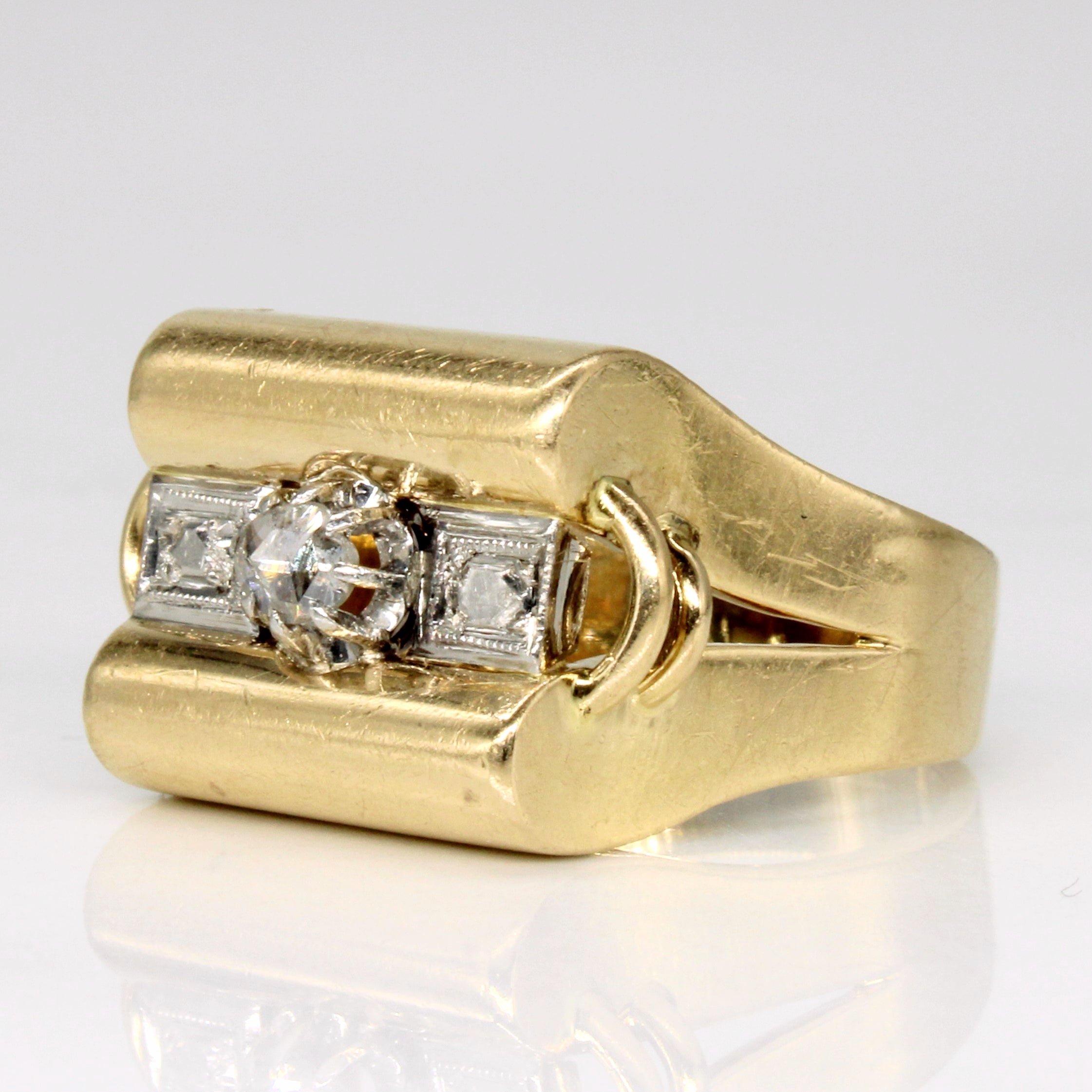 Rose Cut Diamond Ring | 0.10ct | SZ 7 |