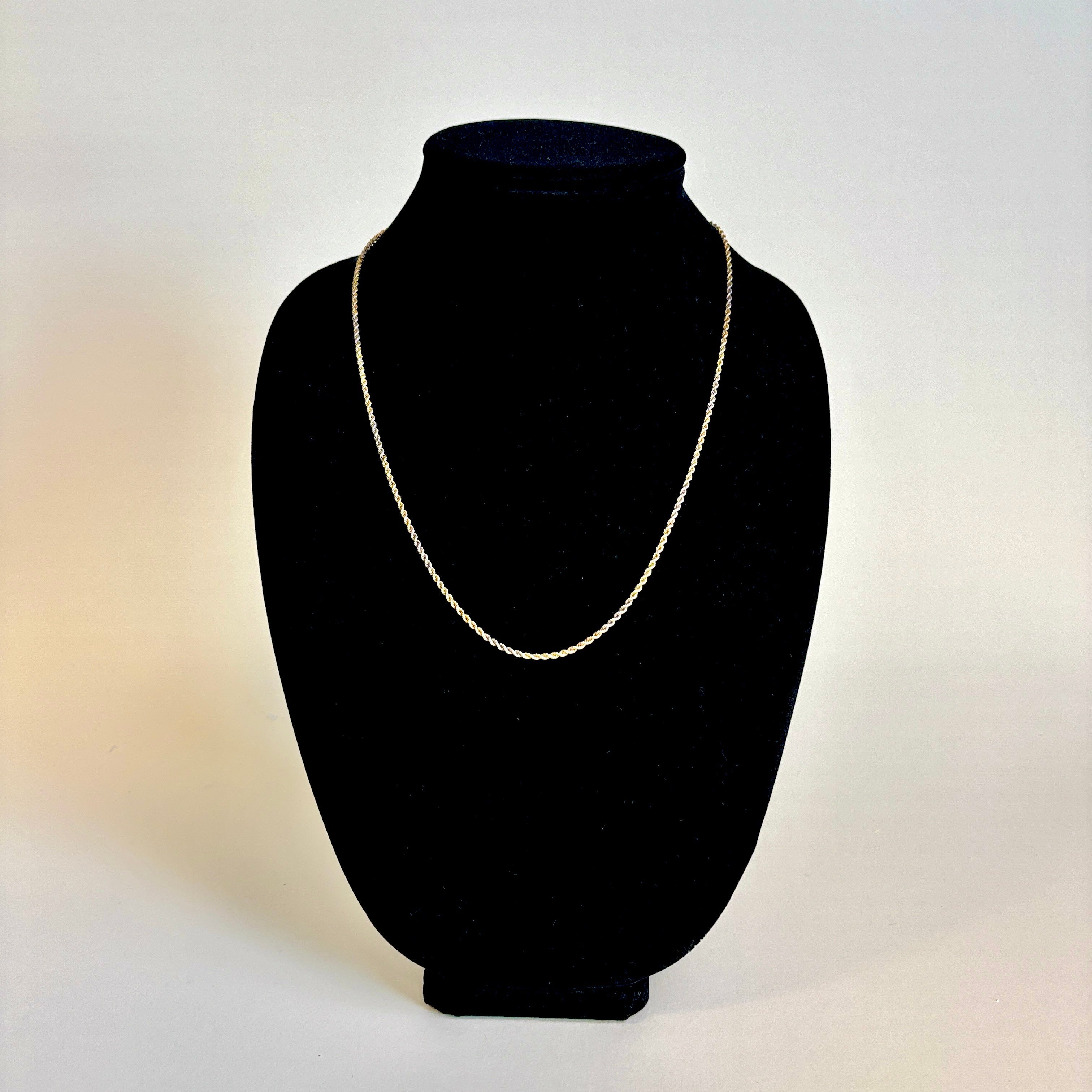 18k Yellow Gold Rope Chain | 22"