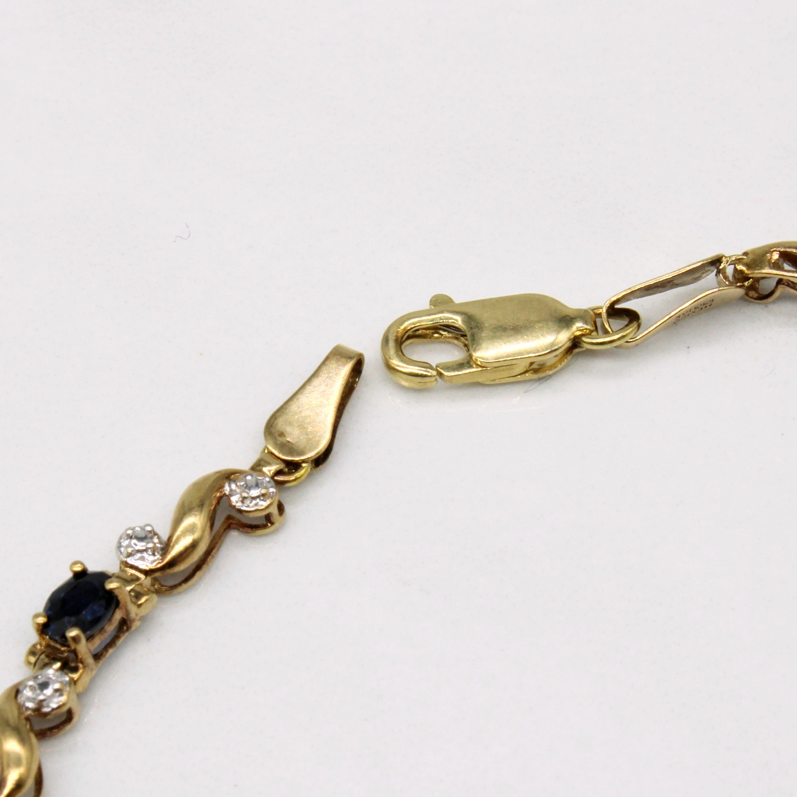 Sapphire & Diamond Bracelet | 2.42ctw | 7" |