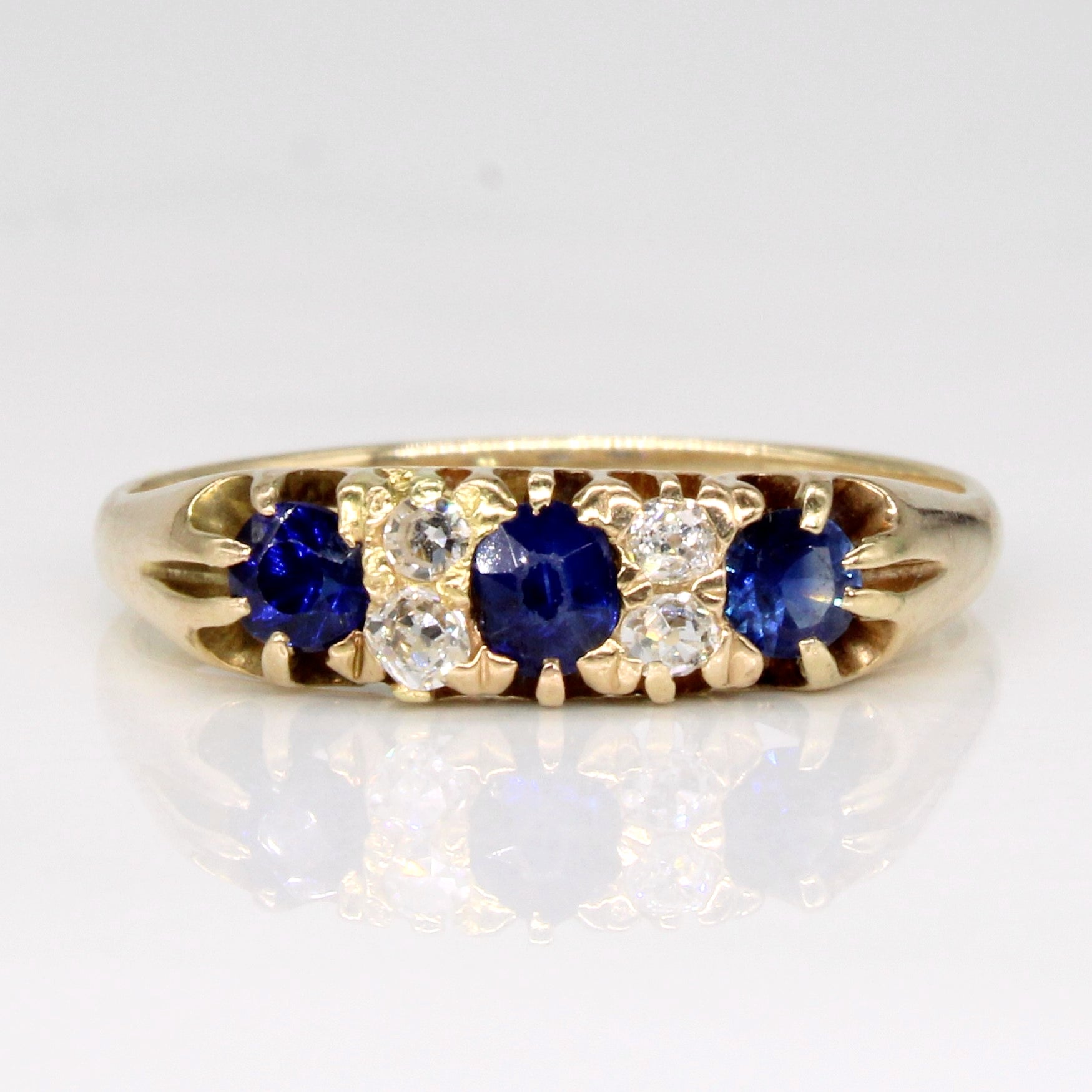 Sapphire & Diamond Ring | 0.36ctw, 0.12ctw | SZ 6.75 |