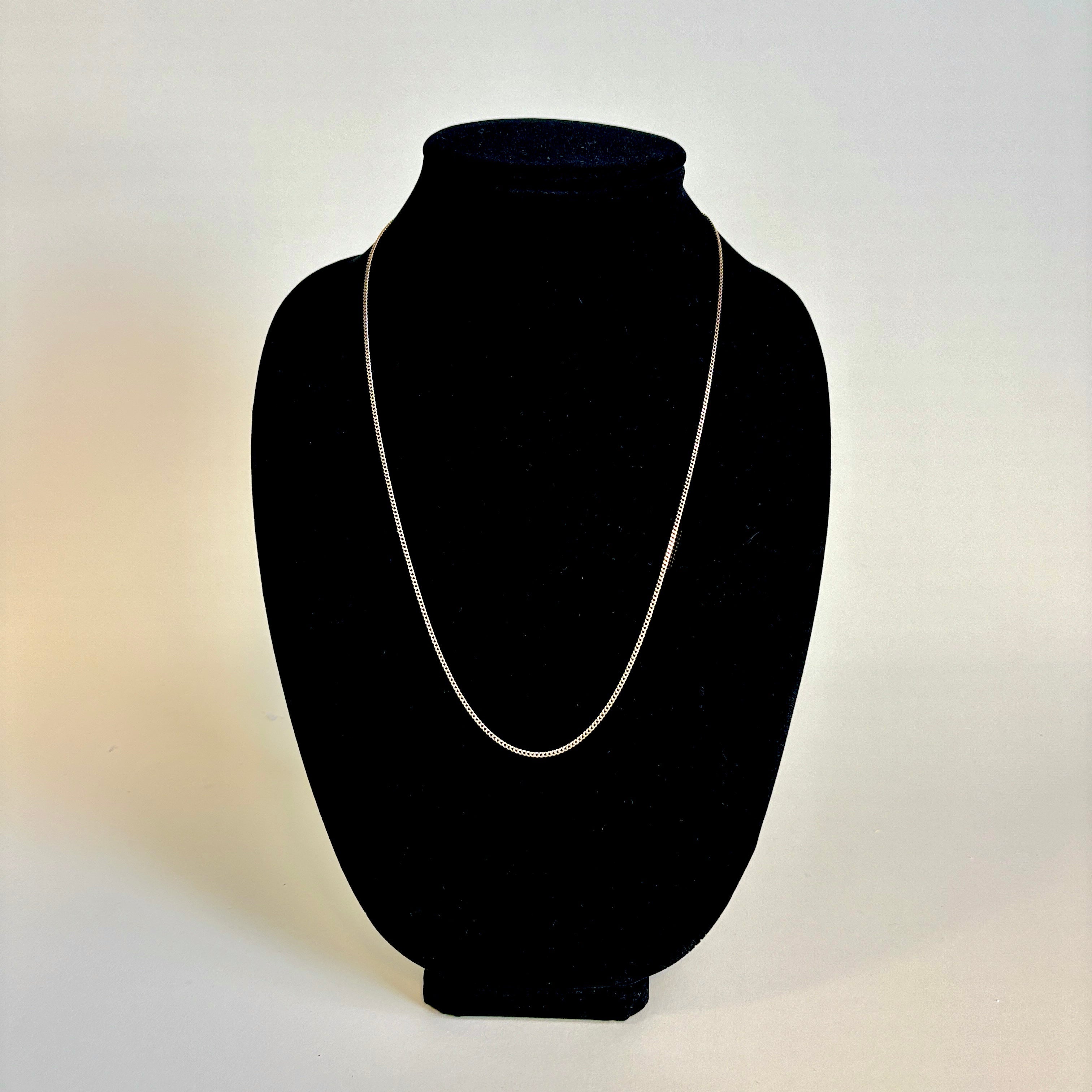 10k Yellow Gold Curb Link Chain | 24"