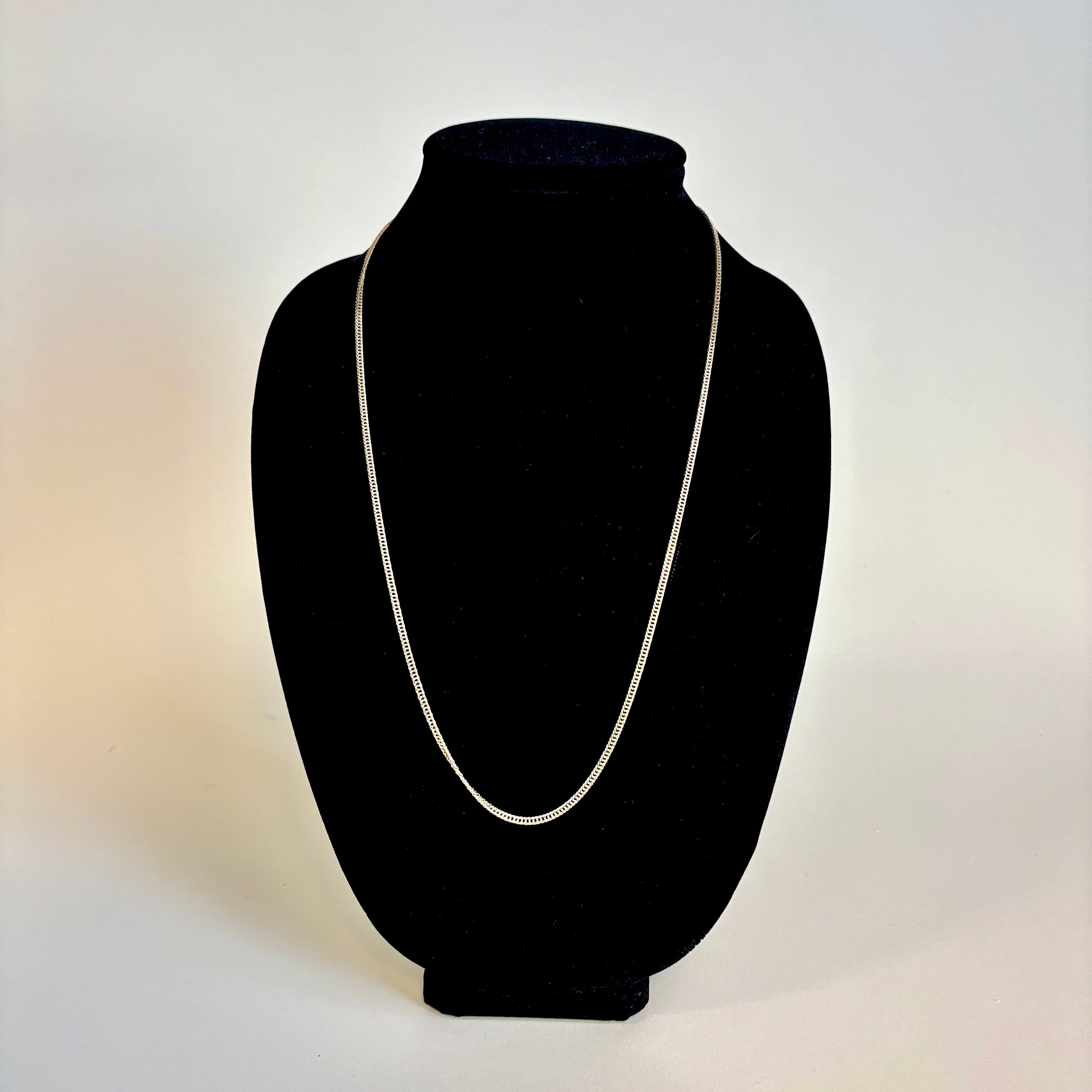 10k Yellow Gold Curb Link Chain | 25"