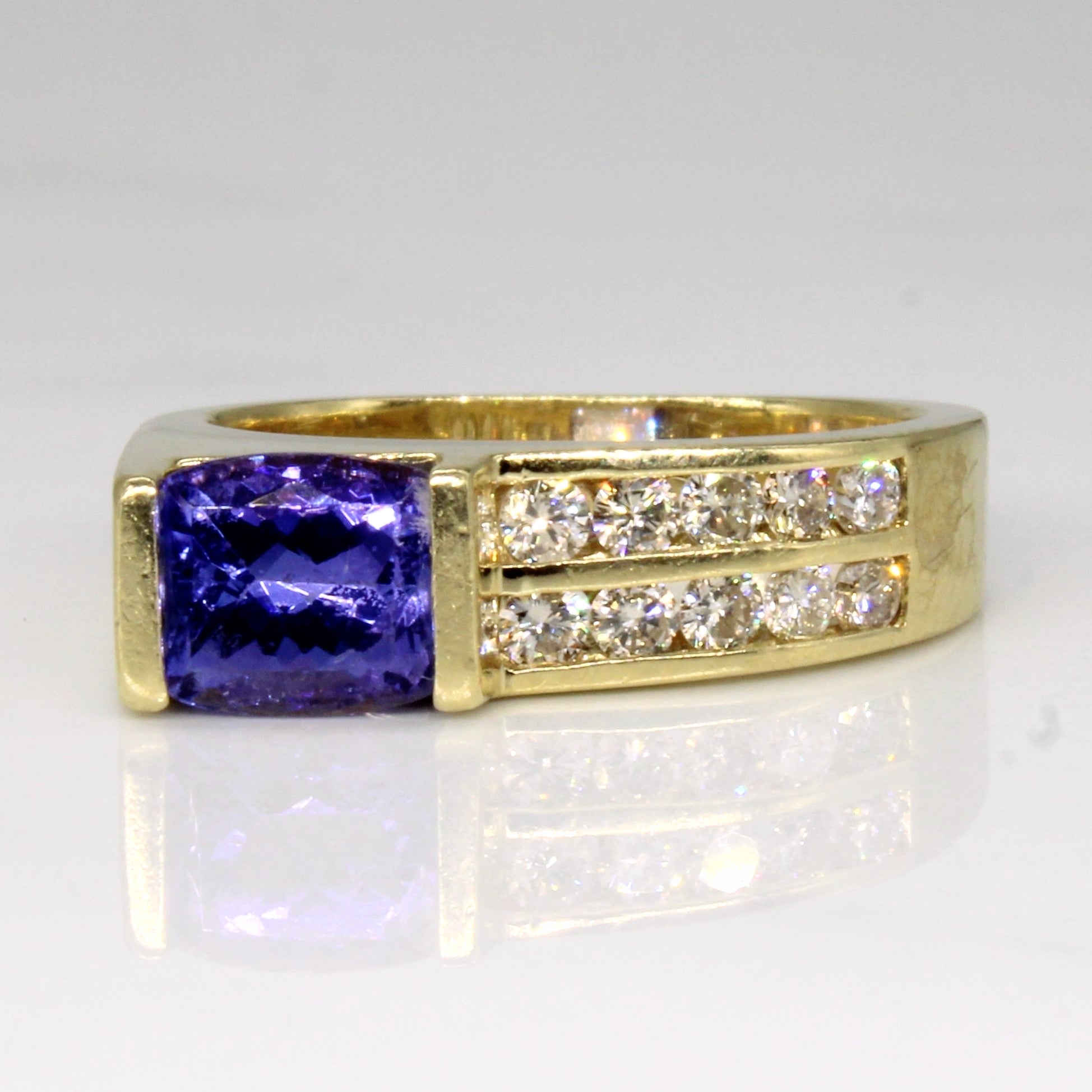 Tanzanite & Diamond Cocktail Ring | 1.20ct, 0.25ctw | SZ 5.5 |