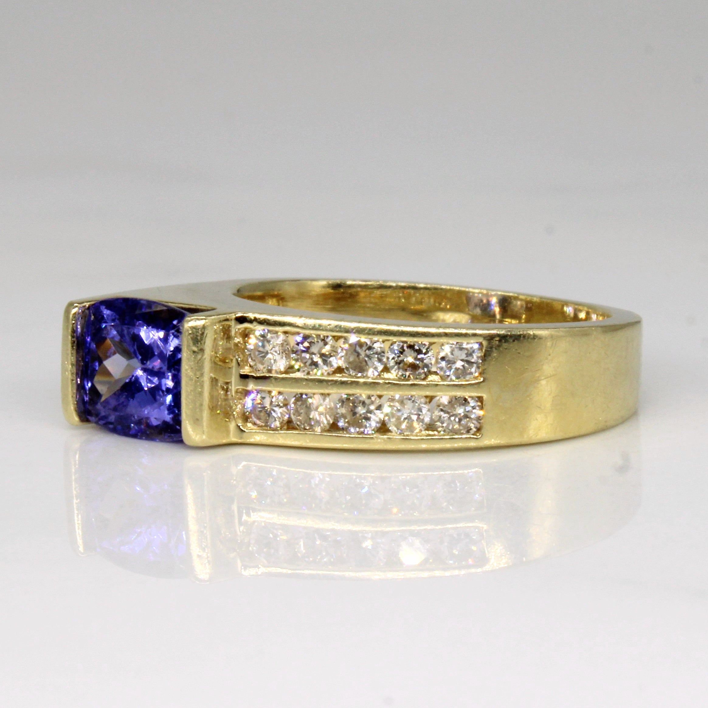 Tanzanite & Diamond Cocktail Ring | 1.20ct, 0.25ctw | SZ 5.5 |