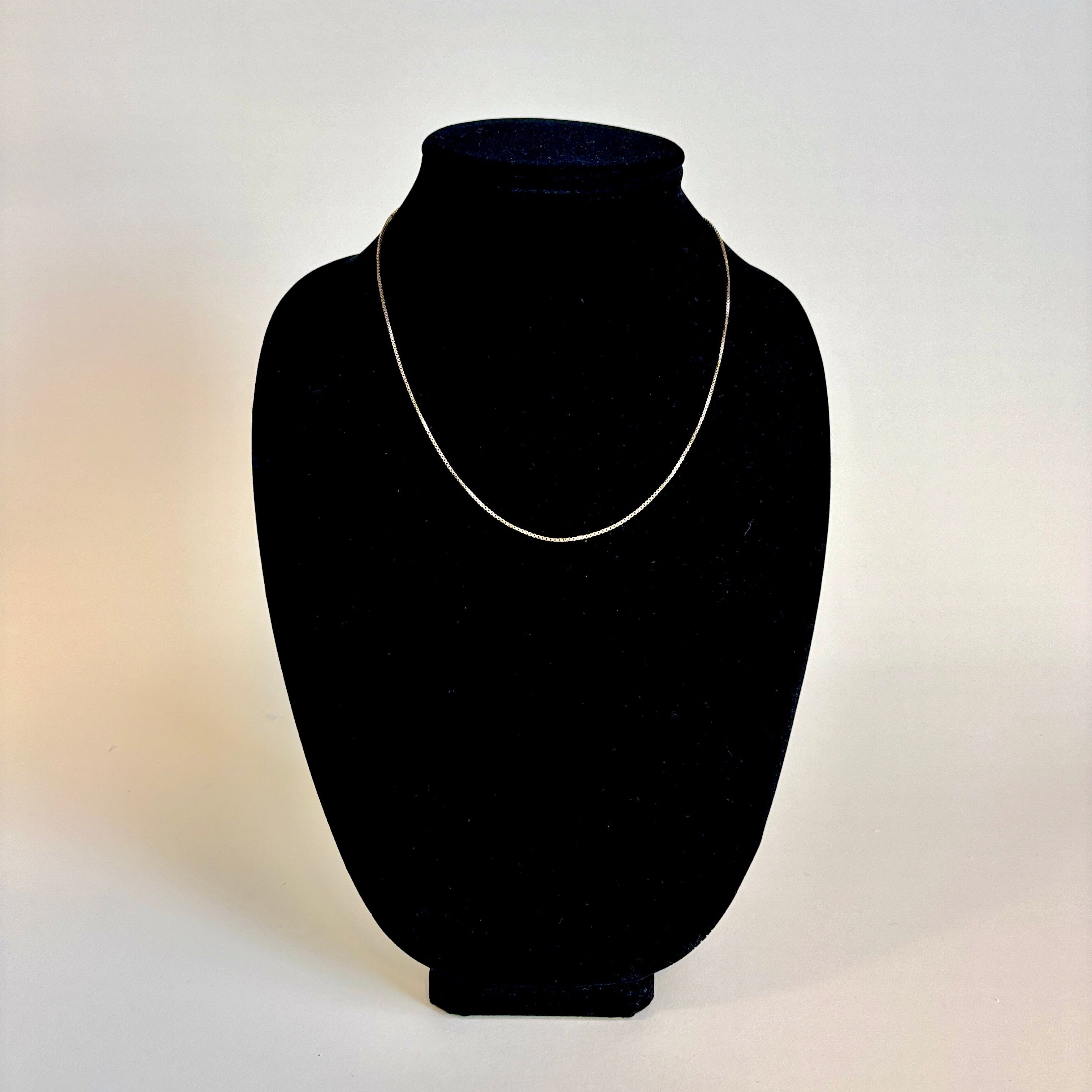 10k Yellow Gold Box Link Chain | 19"