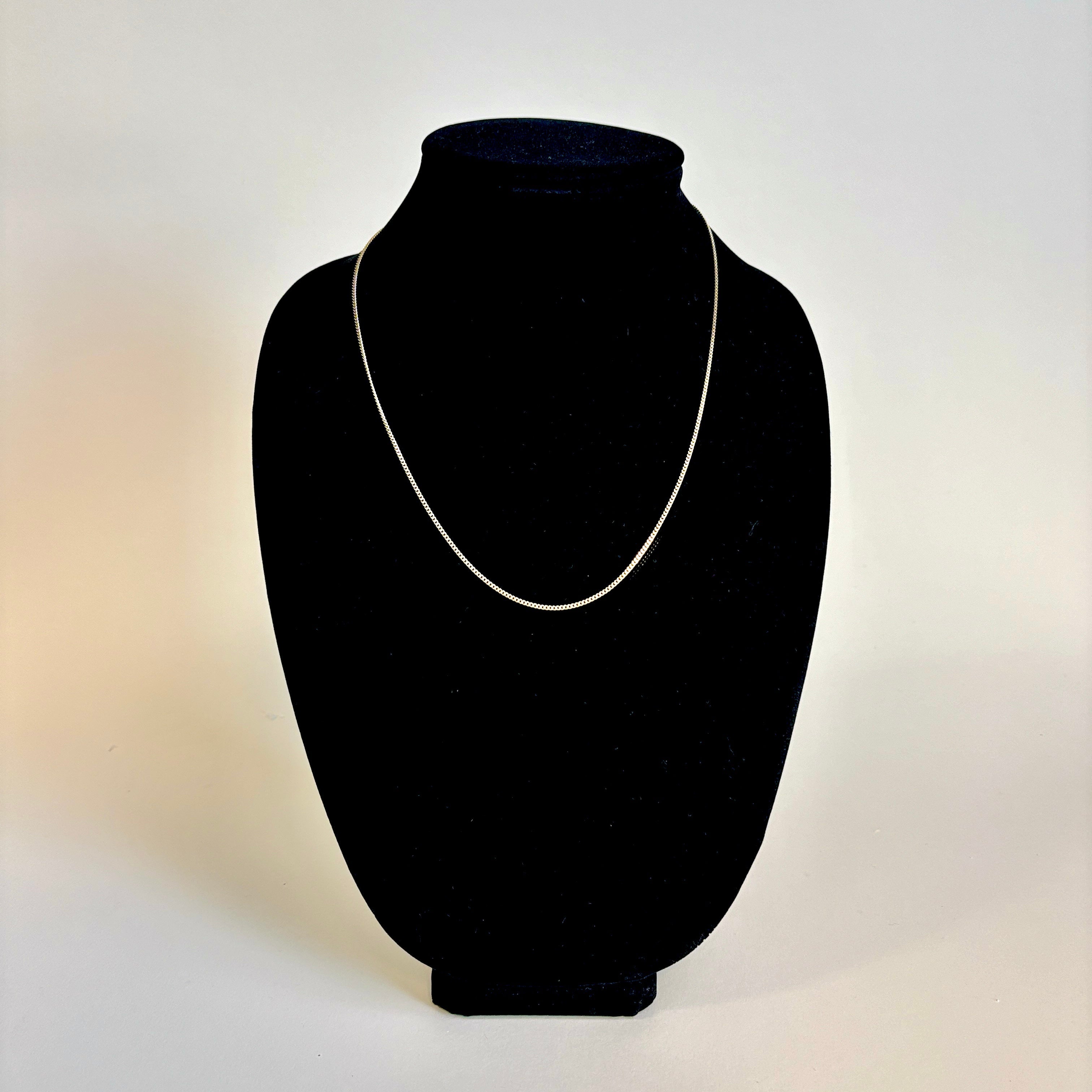 10k Yellow Gold Curb Link Chain | 21"