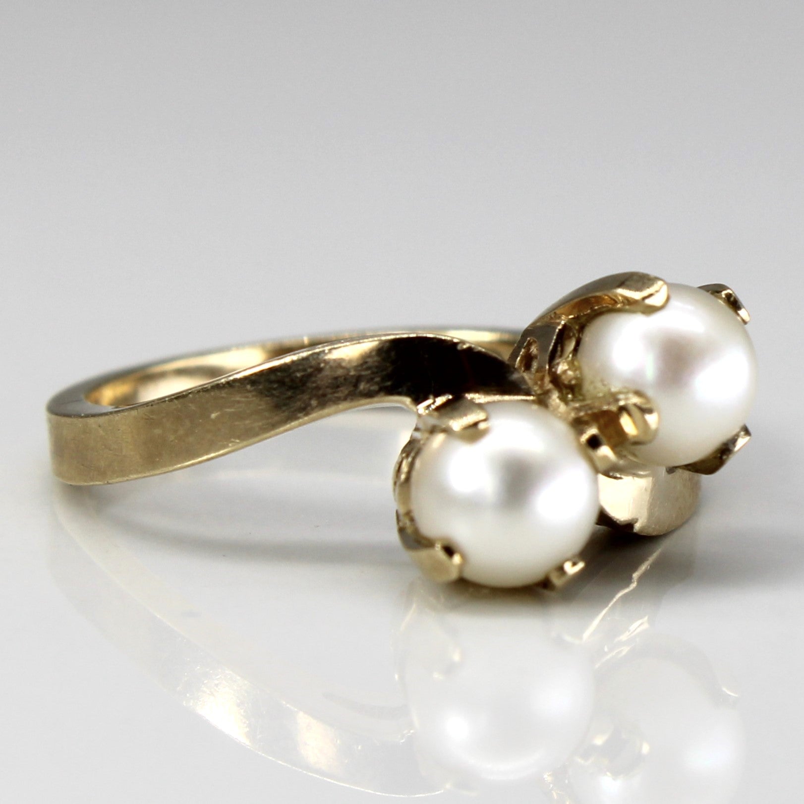 Bypass Two Pearls Ring | SZ 6 |