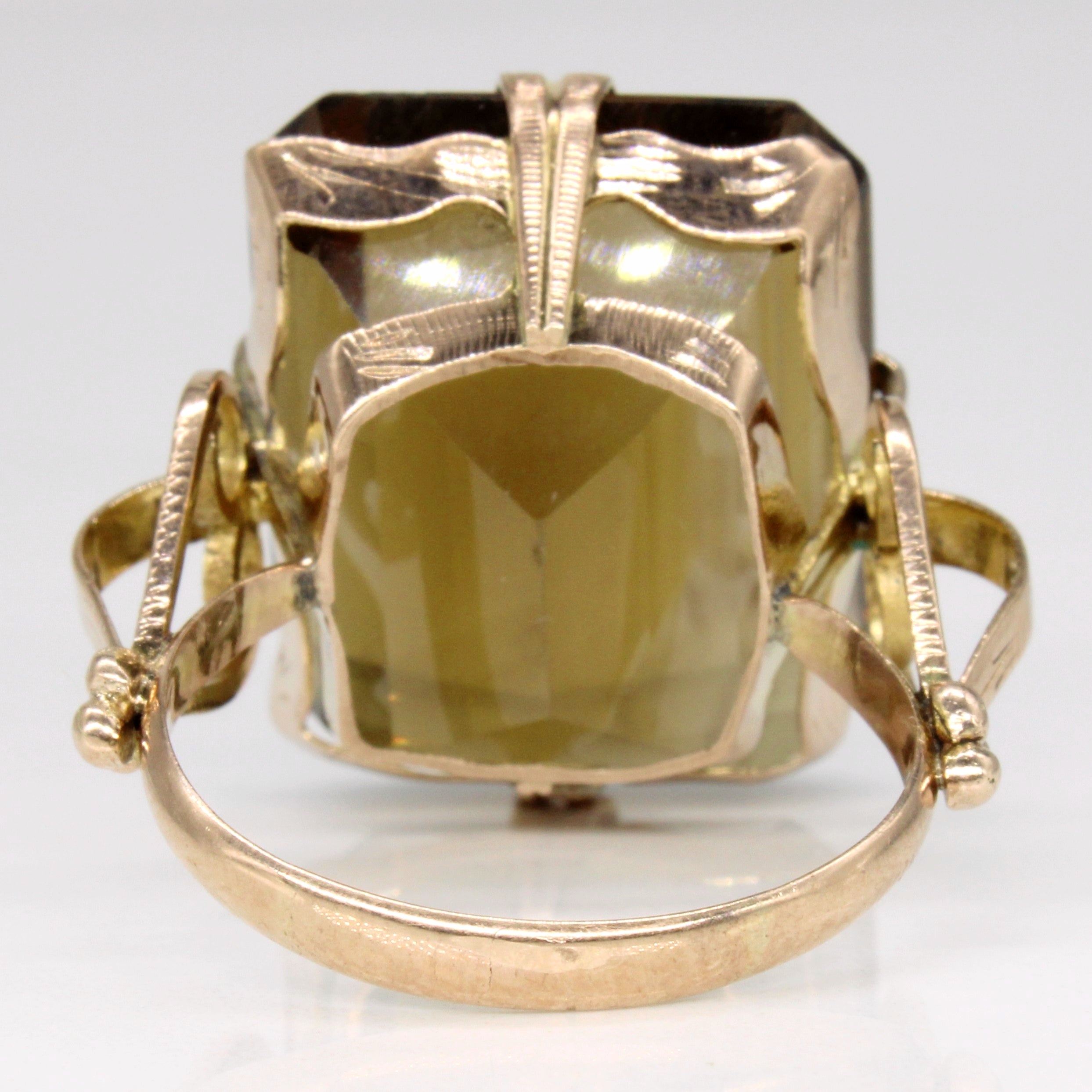 Smoky Quartz Cocktail Ring | 32.00ct | SZ 8.25 |
