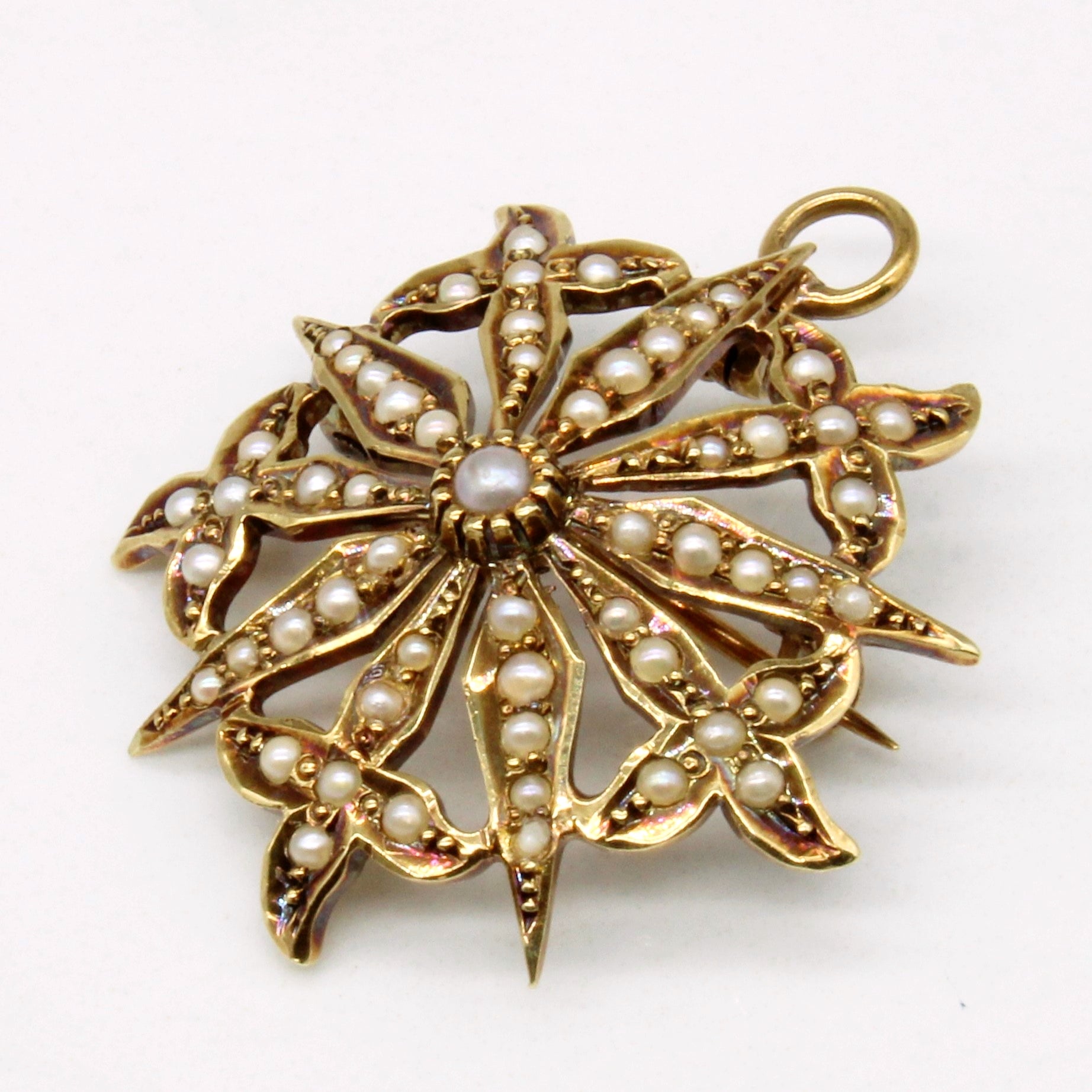 Seed Pearl Brooch & Pendant