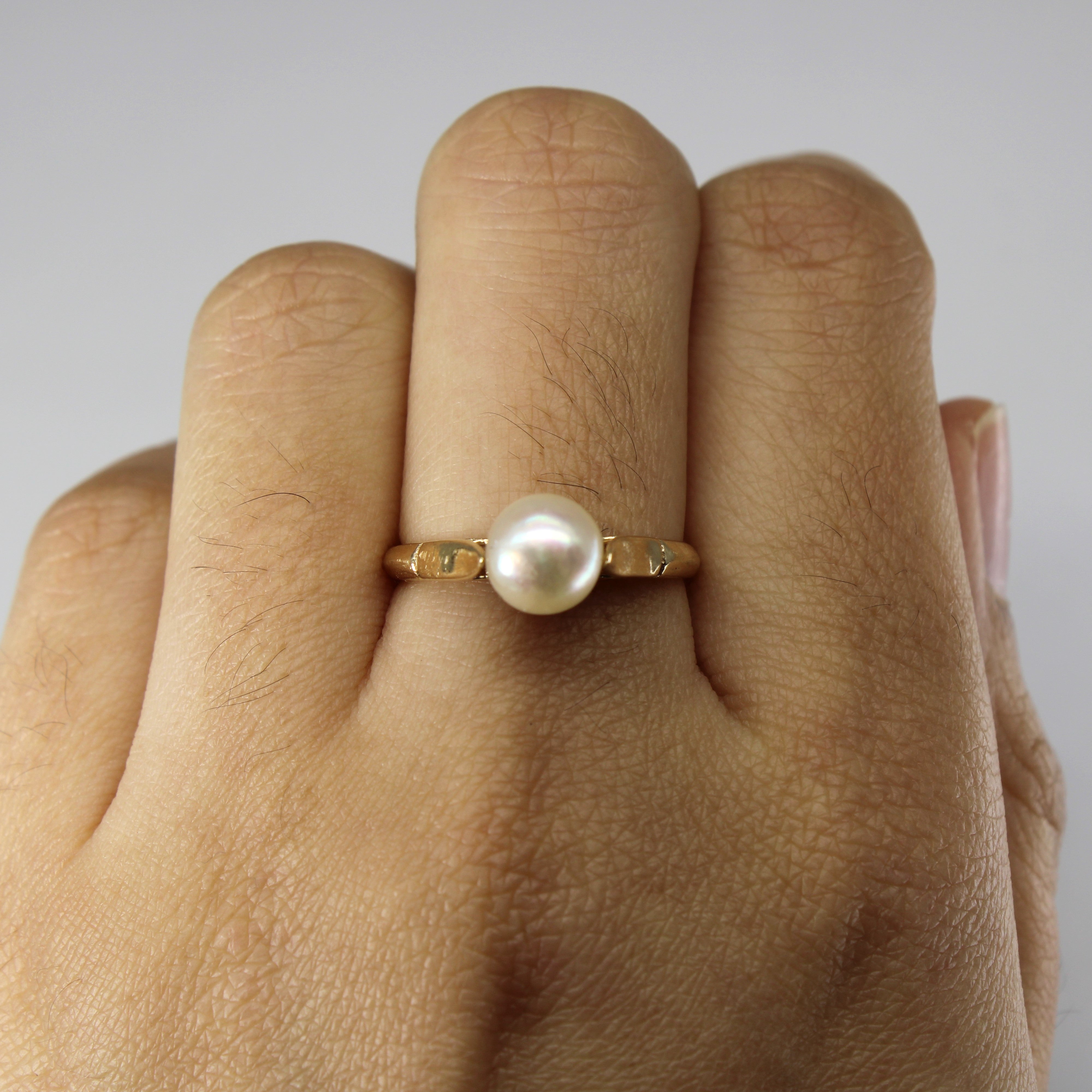 High Set Pearl Ring | SZ 7.5 |